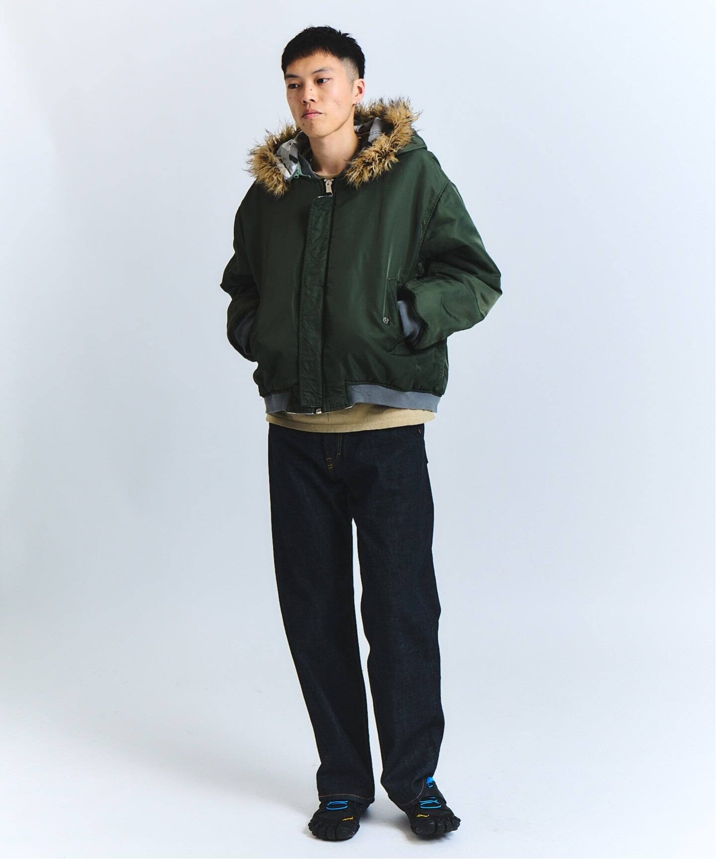 ジャケット・アウター FAF x FOSTEX MCD HOODED BOMBER BLOUSON FAF x FOSTEX MCD EXCLUSIVE HOODED BOMBER BLOUSON（MA-1）｜PULP
