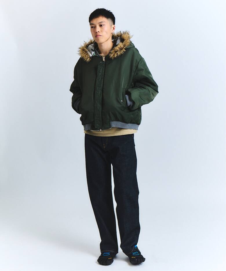 FAF x FOSTEX MCD EXCLUSIVE HOODED BOMBER BLOUSON（MA-1）｜PULP 