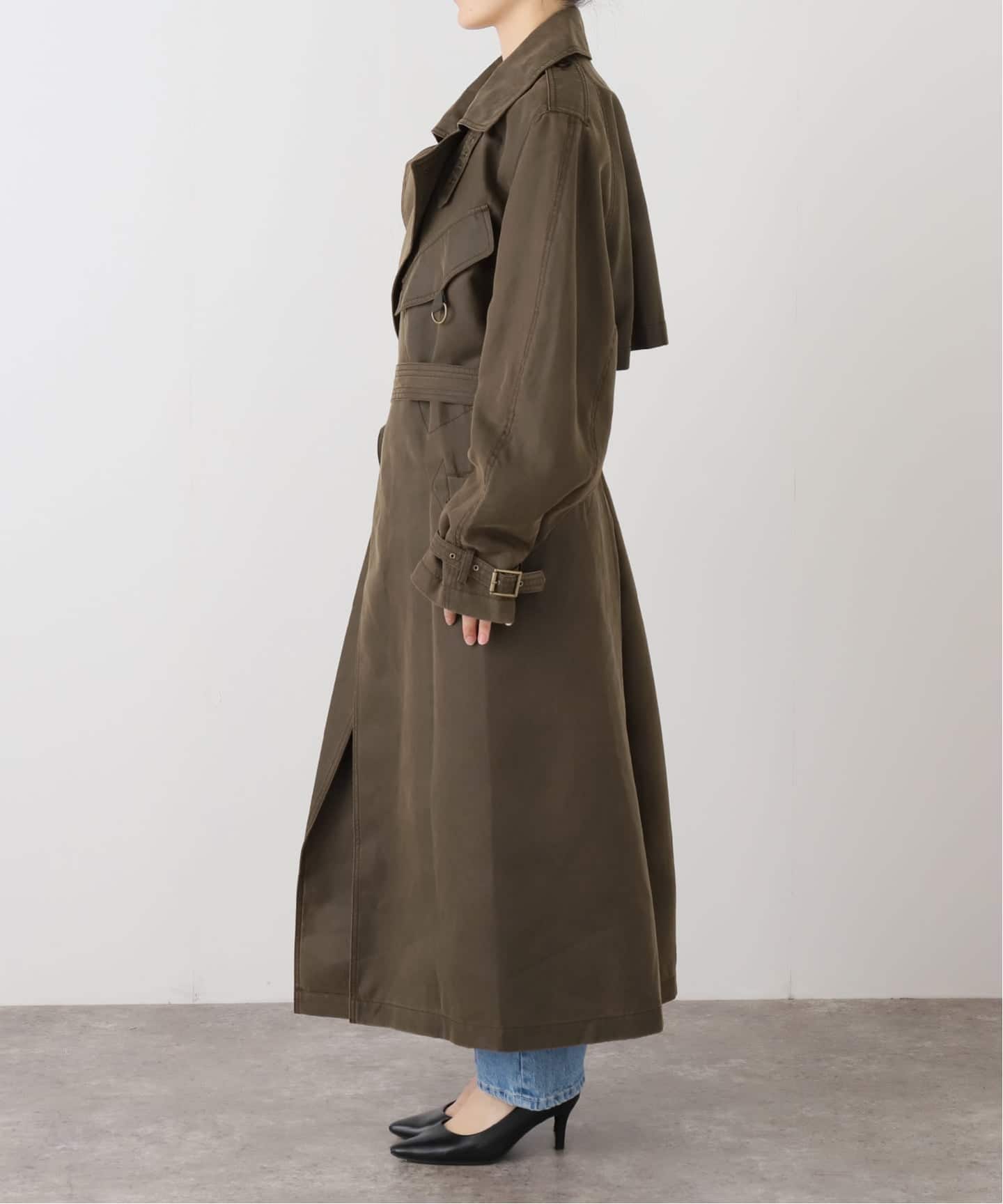 Geek Office / ギークオフィス】OPEN YY Woven MOTORCYCLE MAXI TRENCH