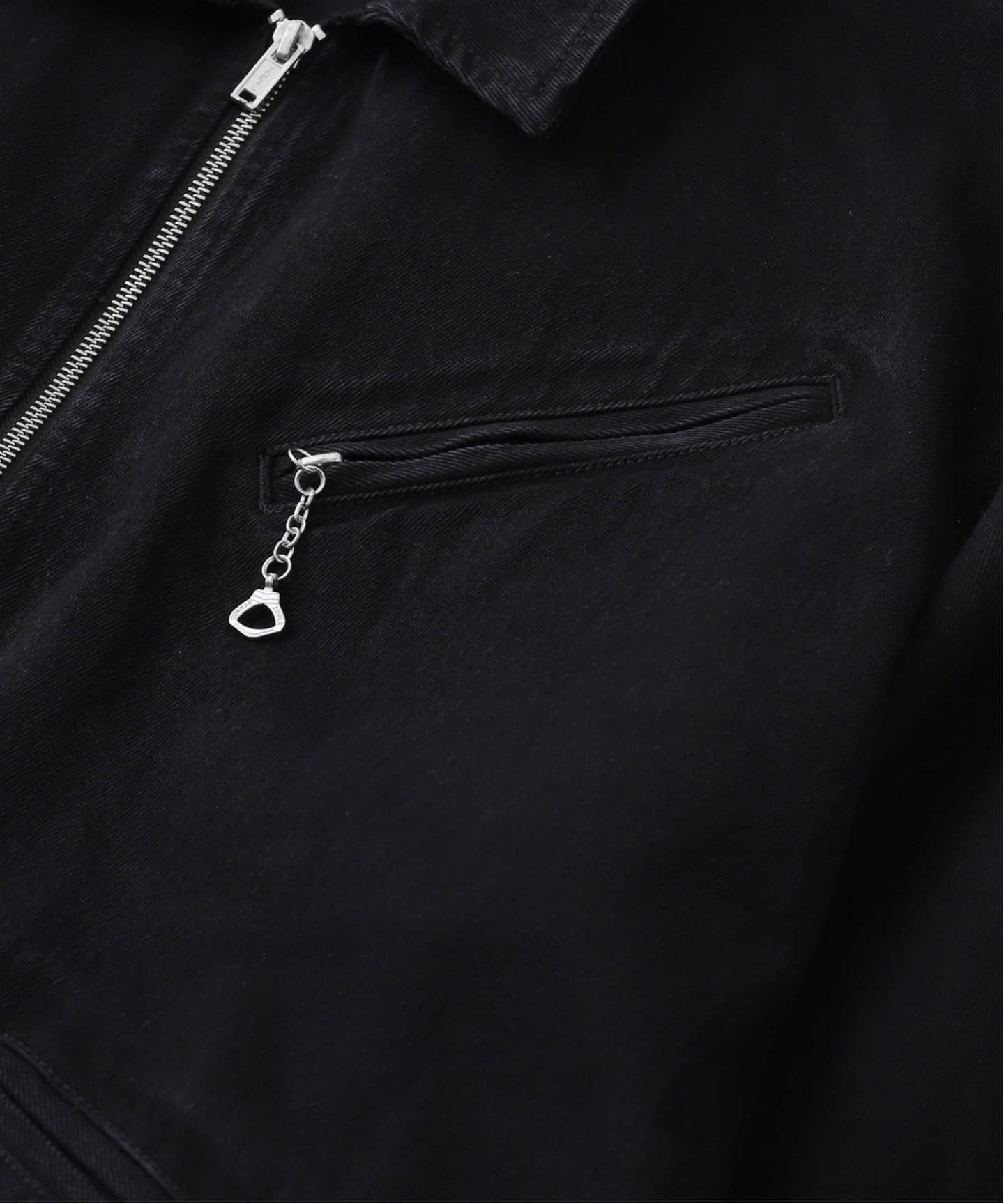 phingerin フィンガリン デニム ブラック セットアップ ジャケット PHINGERIN】 ZIP DENIM WORK JACKET (Black) | 火ノ鳥OnlineStore