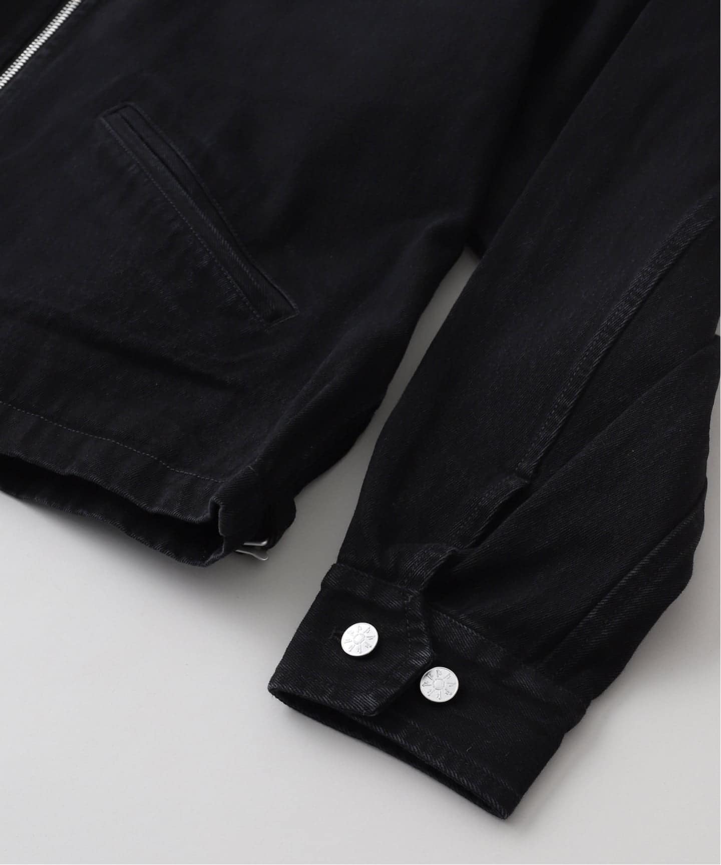 phingerin フィンガリン デニム ブラック セットアップ ジャケット PHINGERIN / フィンガリン ZIP DENIM WORK JACKET PD-252-JK-101