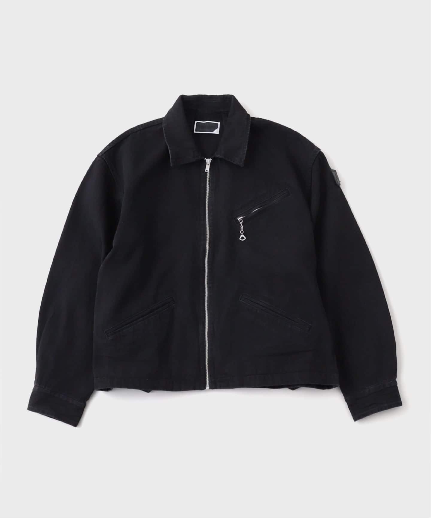 phingerin フィンガリン デニム ブラック セットアップ ジャケット PHINGERIN / フィンガリン ZIP DENIM WORK JACKET PD-252-JK-101