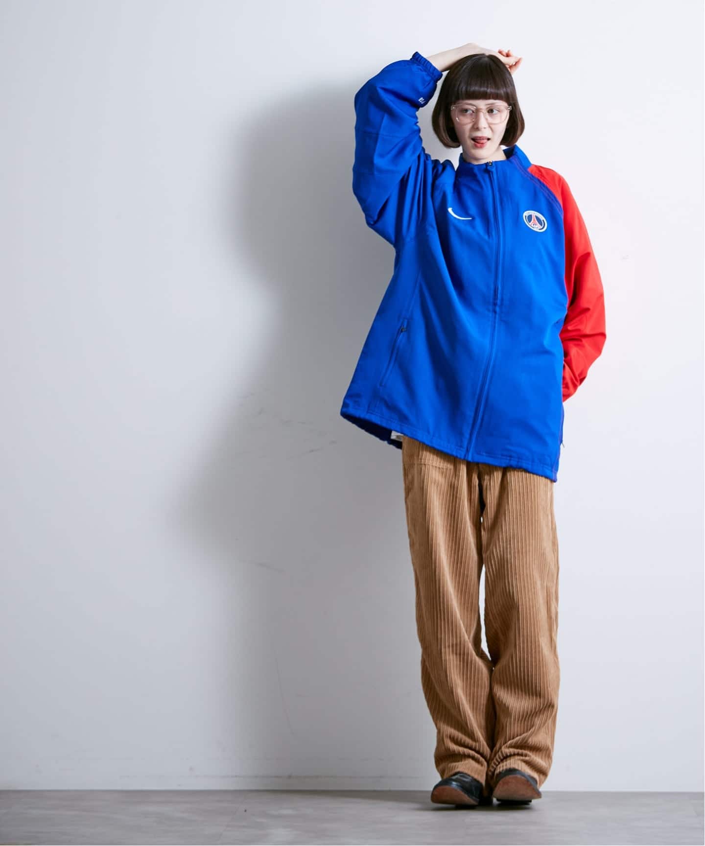 Nike PSG ジャージ ジャケット ネイビー/レッド Nike Paris Saint-Germain Jacket Mens Large Blue Red Full Zip