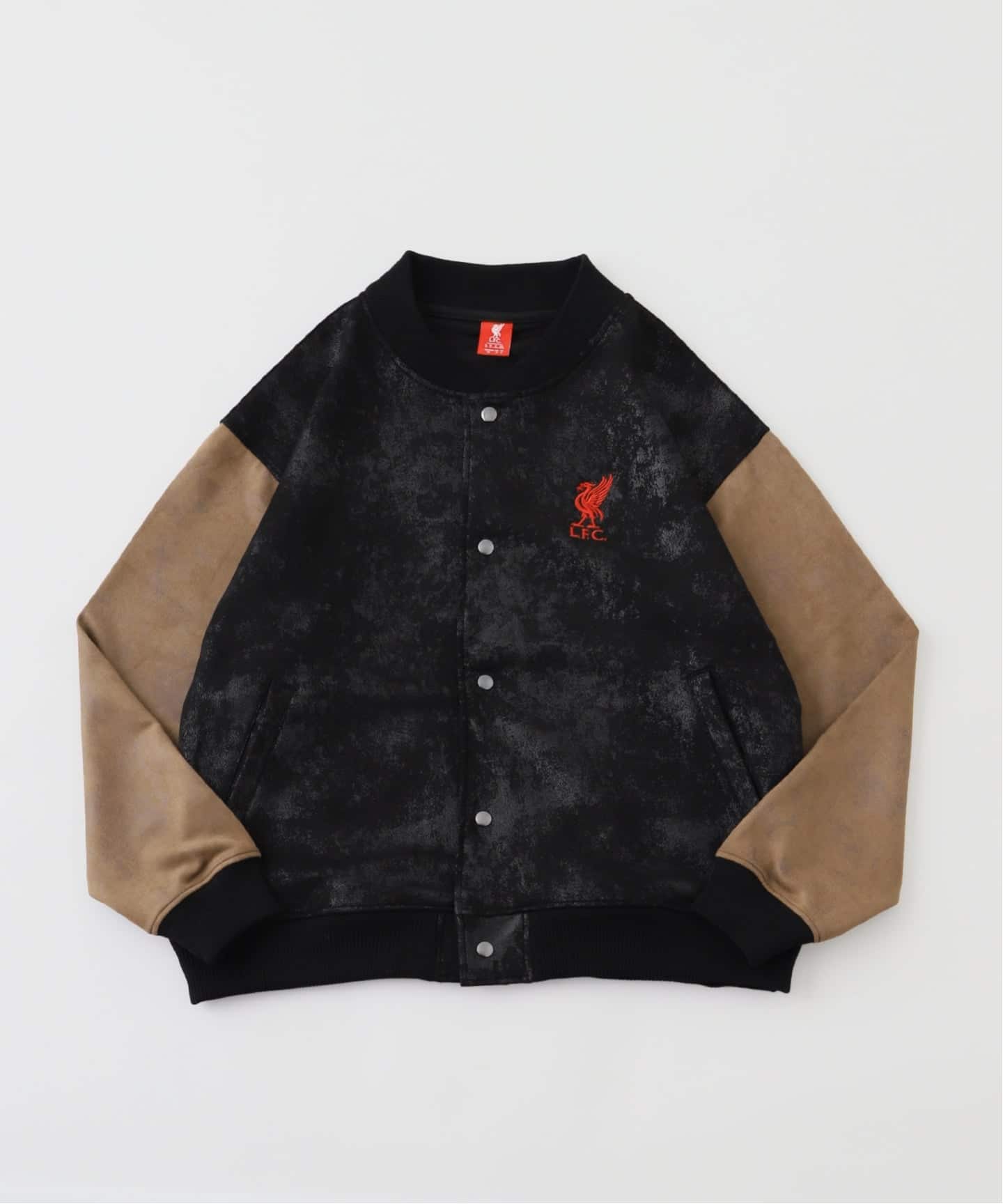 Liverpool FC / リバプール FC】Fake Leather Emboss Print Blouson