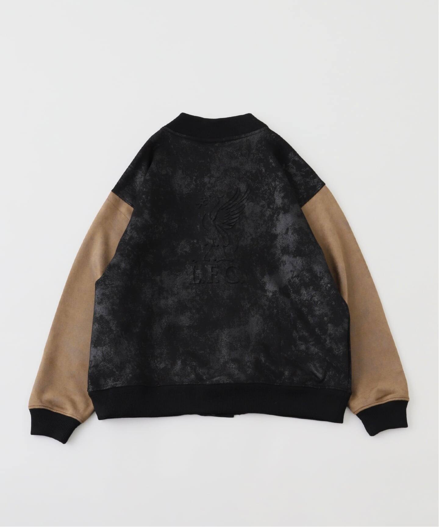 Liverpool FC / リバプール FC】Fake Leather Emboss Print Blouson