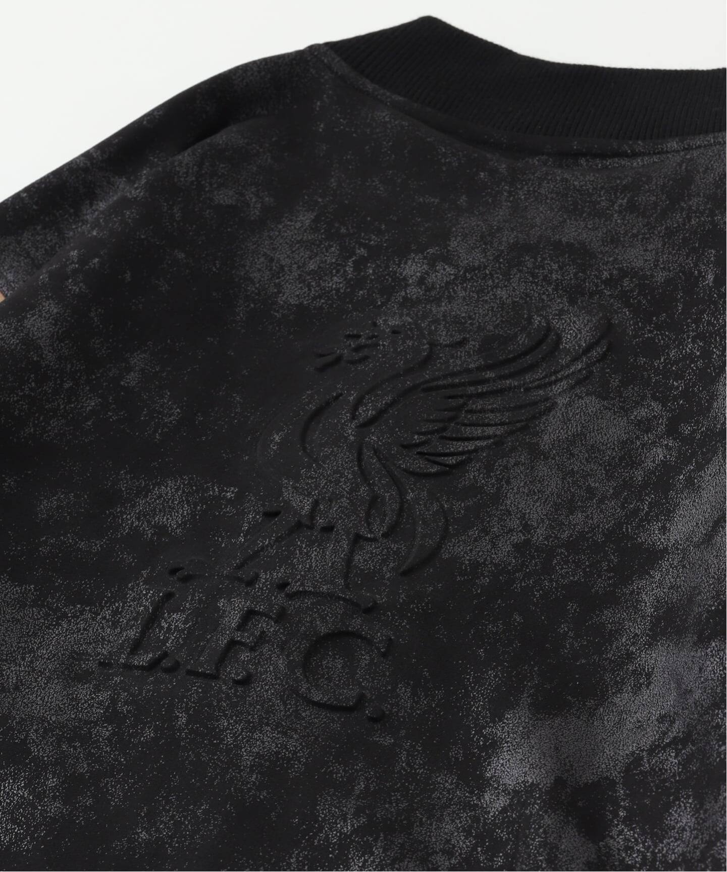 Liverpool FC / リバプール FC】Fake Leather Emboss Print Blouson