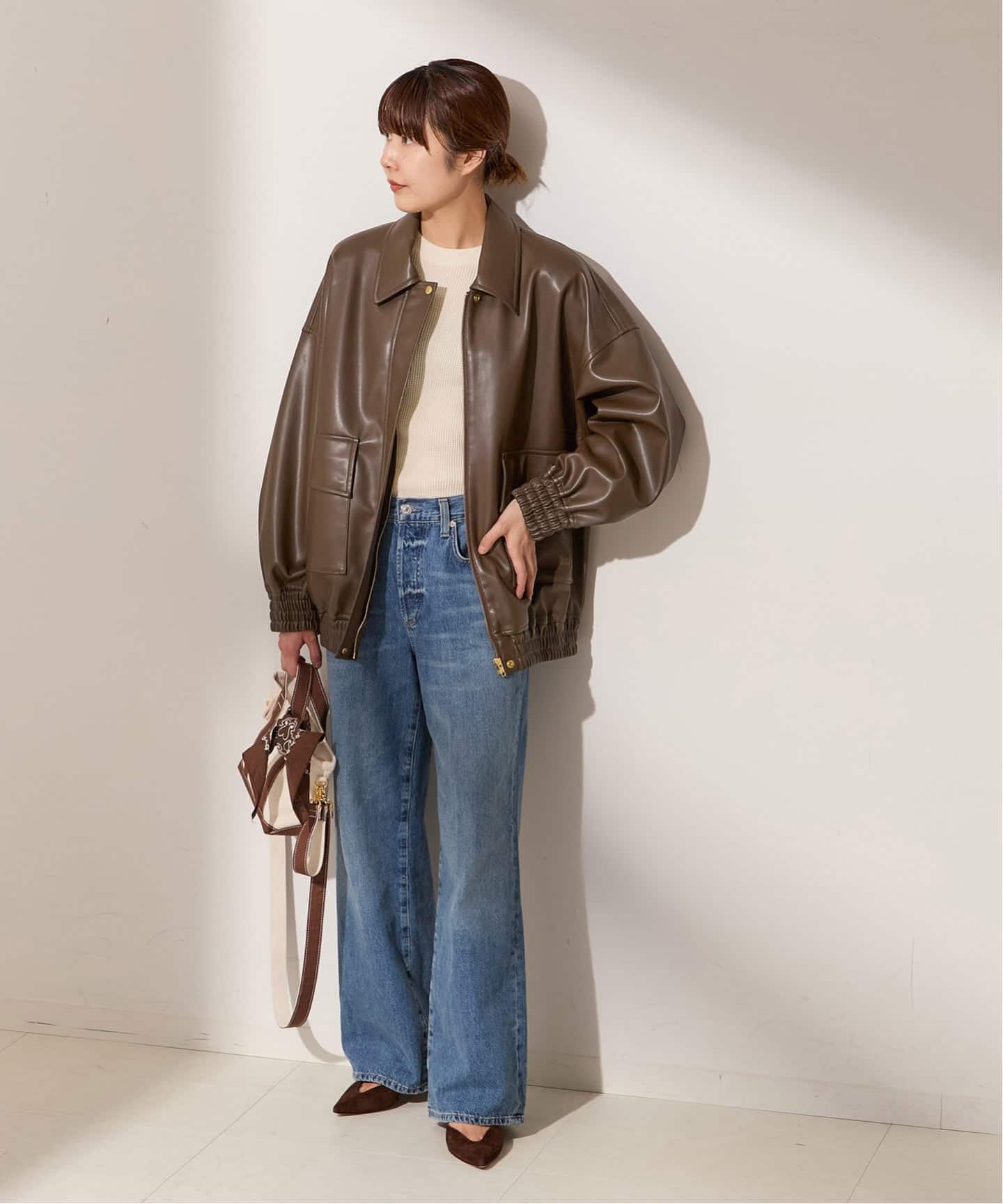 シンセティックレザーブルゾン（その他ブルゾン／アウター）｜JOURNAL