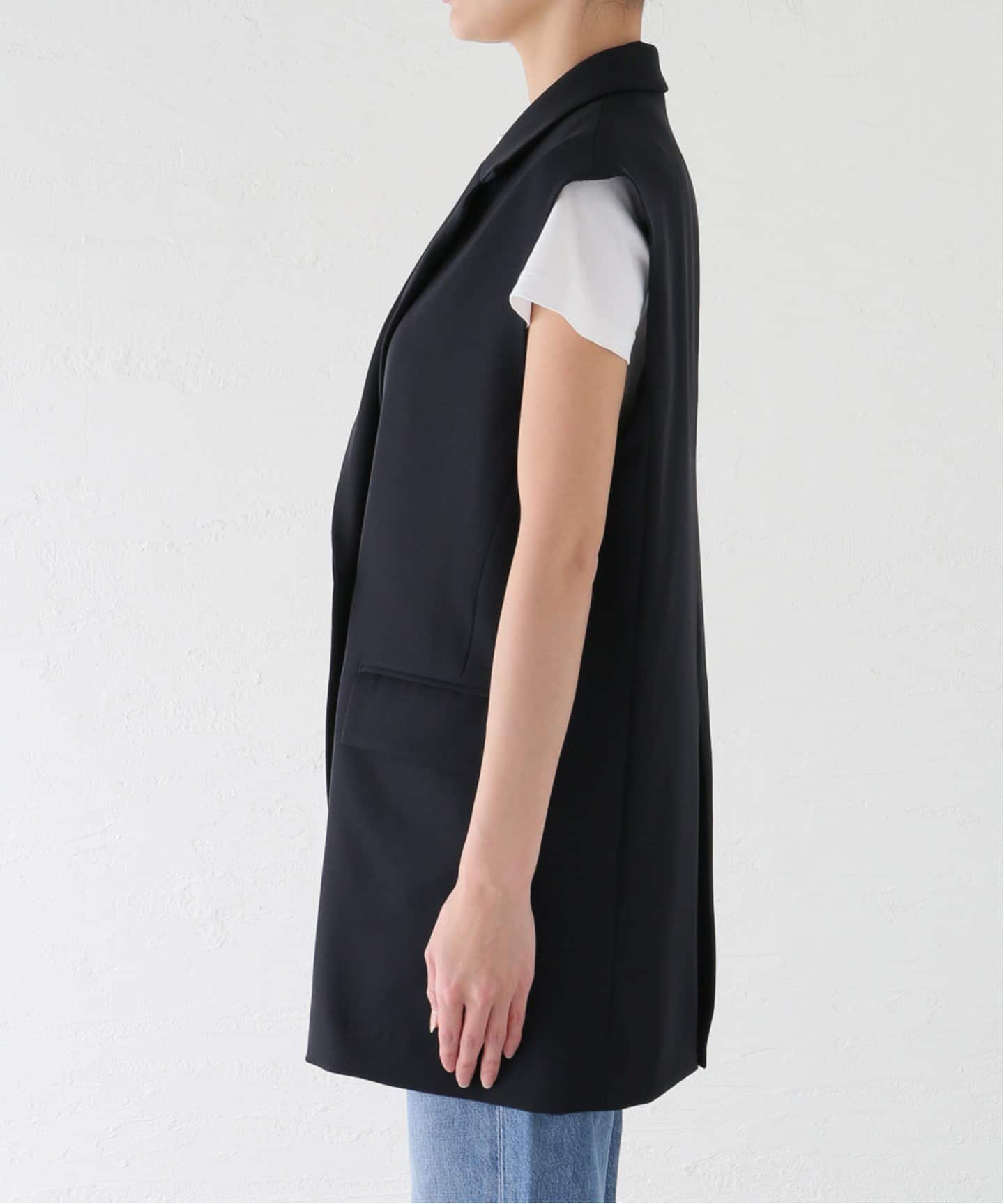 【美品】ジャーナルスタンダードレサージュ ヴィスポリギャバベスト グレー 美品】ジャーナルスタンダードレサージュ ヴィスポリギャバベスト