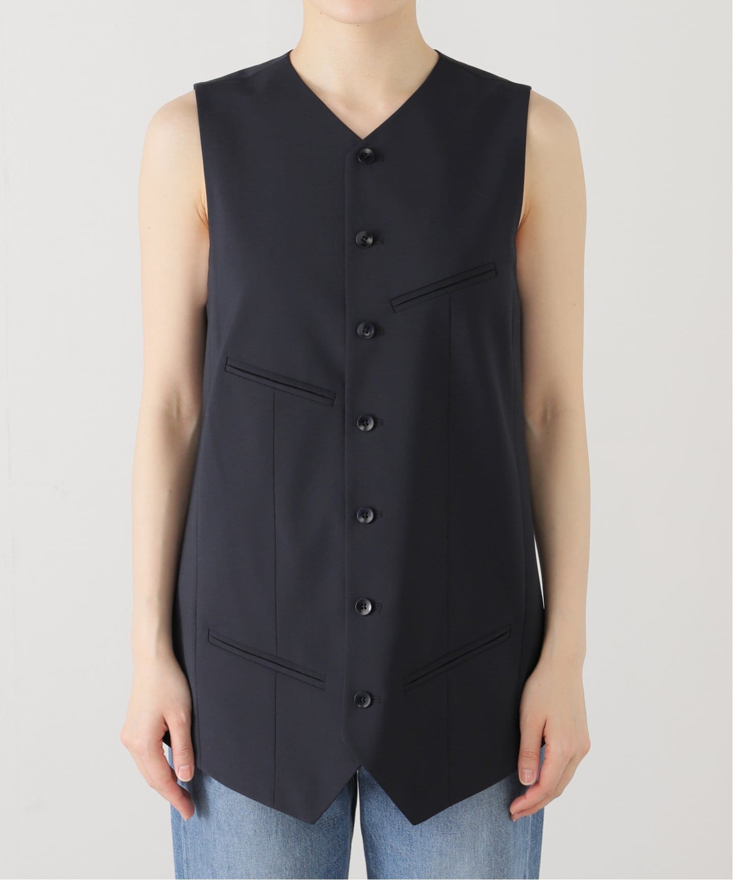 TIBI/ティビ】TROPICAL WOOL EASY VEST：ベスト（ベスト