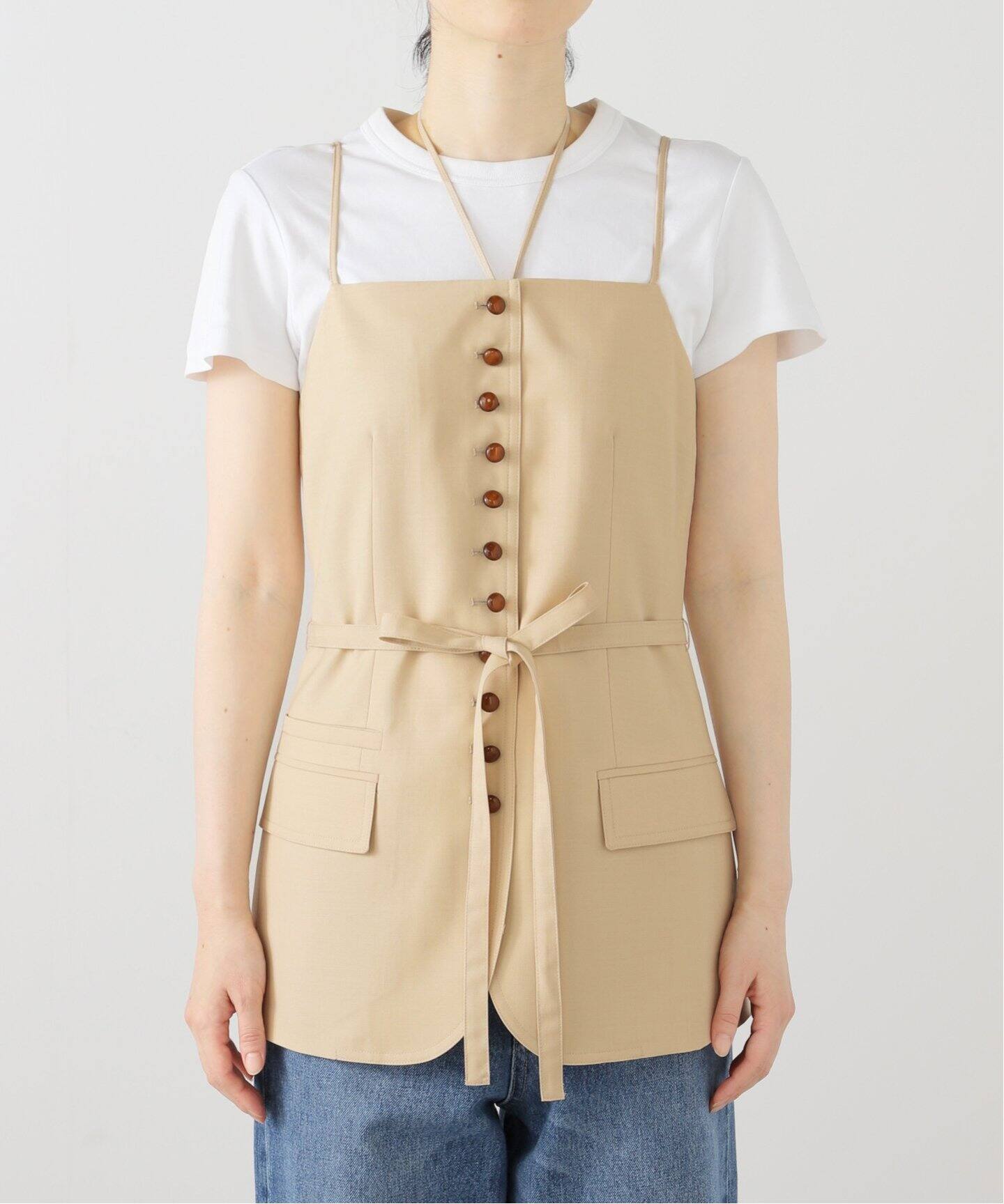 新品タグあり☆JANE SMIT Vネックニットベスト 定価2.8万