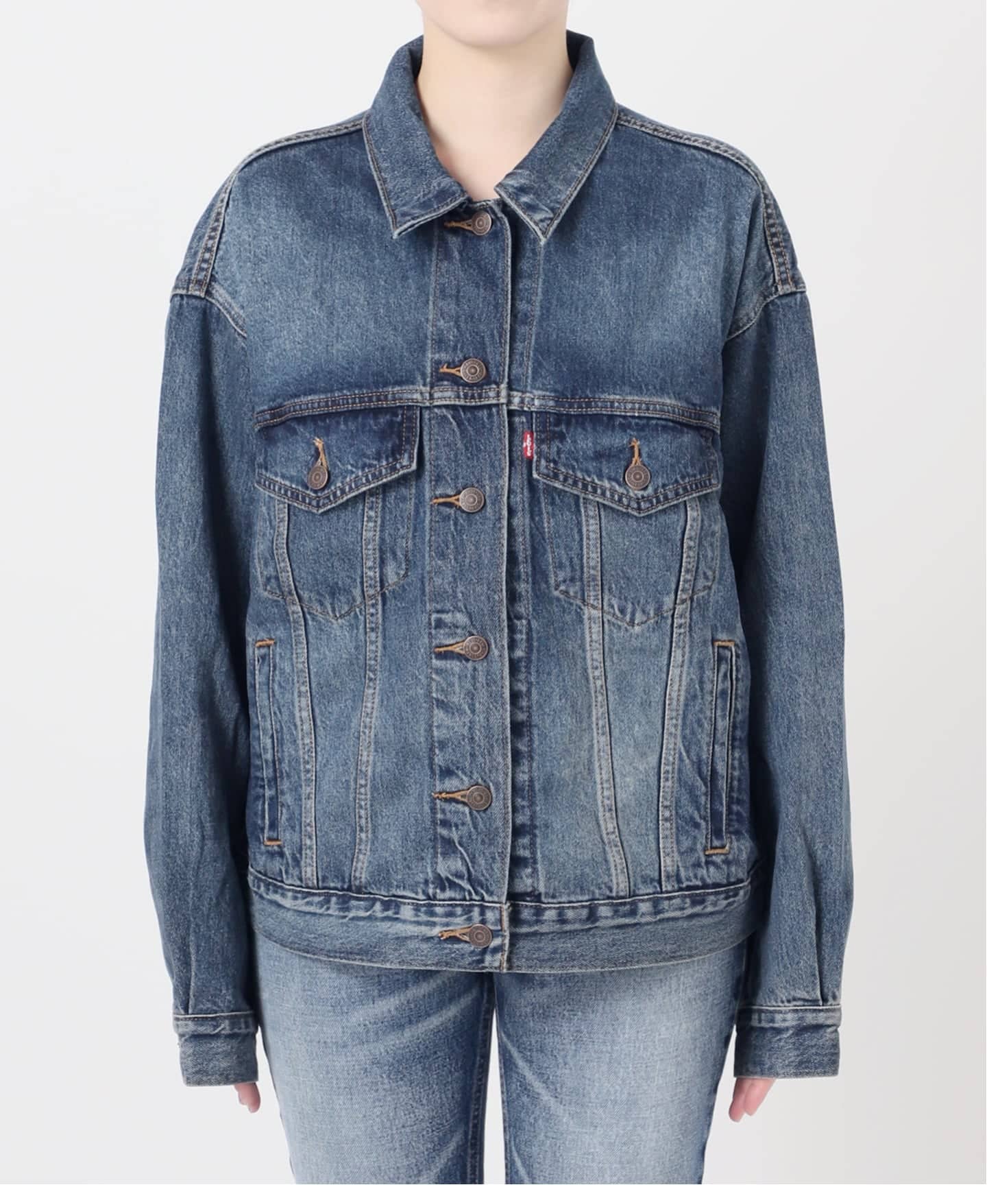 LEVI'S リーバイス　90〜100cm USA製　デニム　Gジャン レディース 古着 90s USA製 Levi's 70508 0227 ワイドシルエット