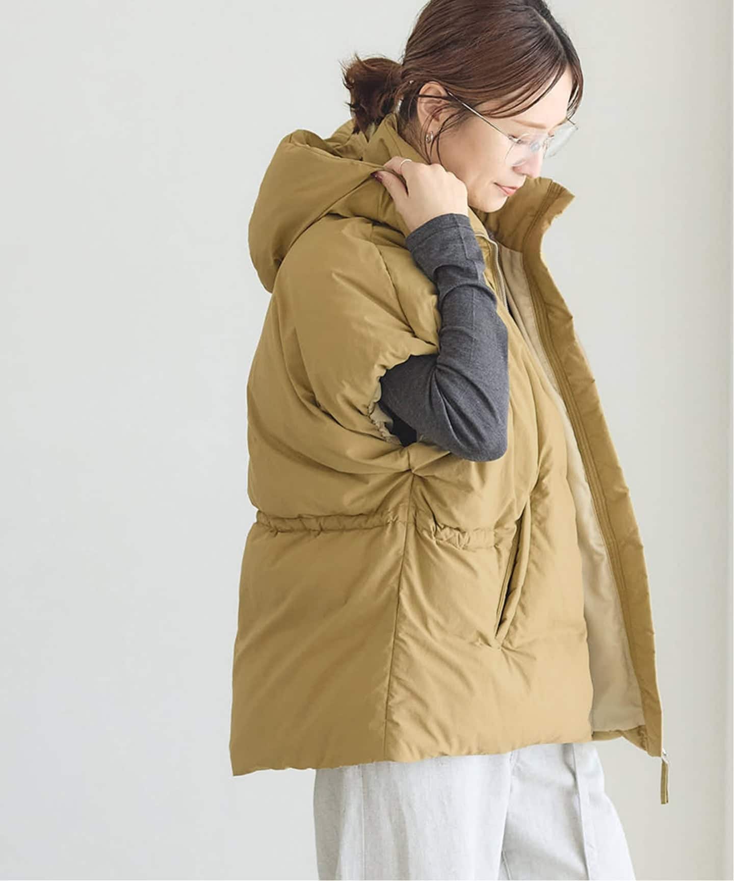 予約》【2025FW 新作】ドロストポンチョダウン（ダウン