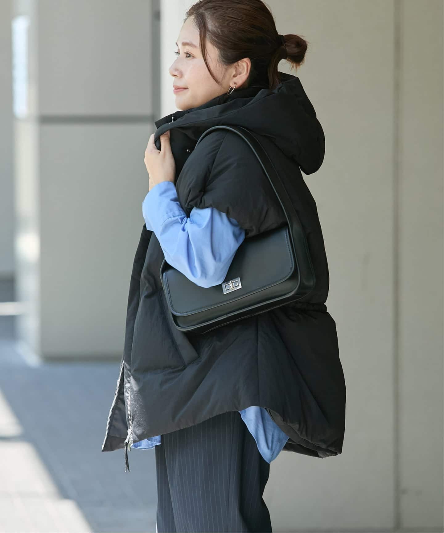ほぼ未使用 完売品 ジャーナルスタンダード トリコチン ノーカラーベスト 163359-m10_LL.jpg