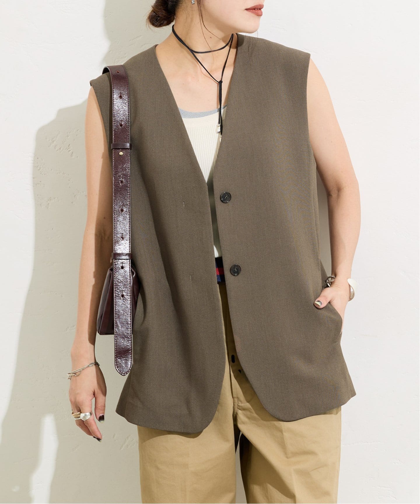 journal standard エコファー ベスト ジレ ジャーナルスタンダード エコファー ベスト ジレ