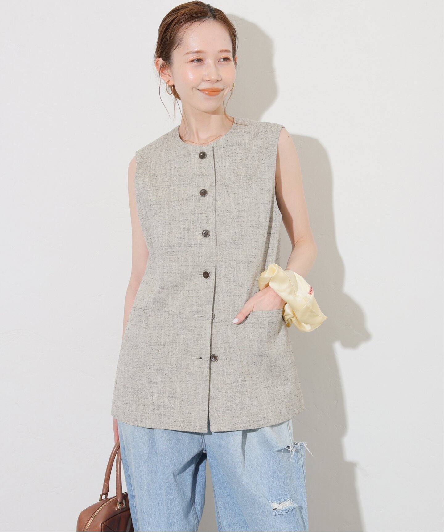 ジャーナルスタンダード（JOURNAL STANDARD）/シルクネップツイードミドルベスト シルクネップツイードミドルベスト（ベスト）｜JOURNAL STANDARD