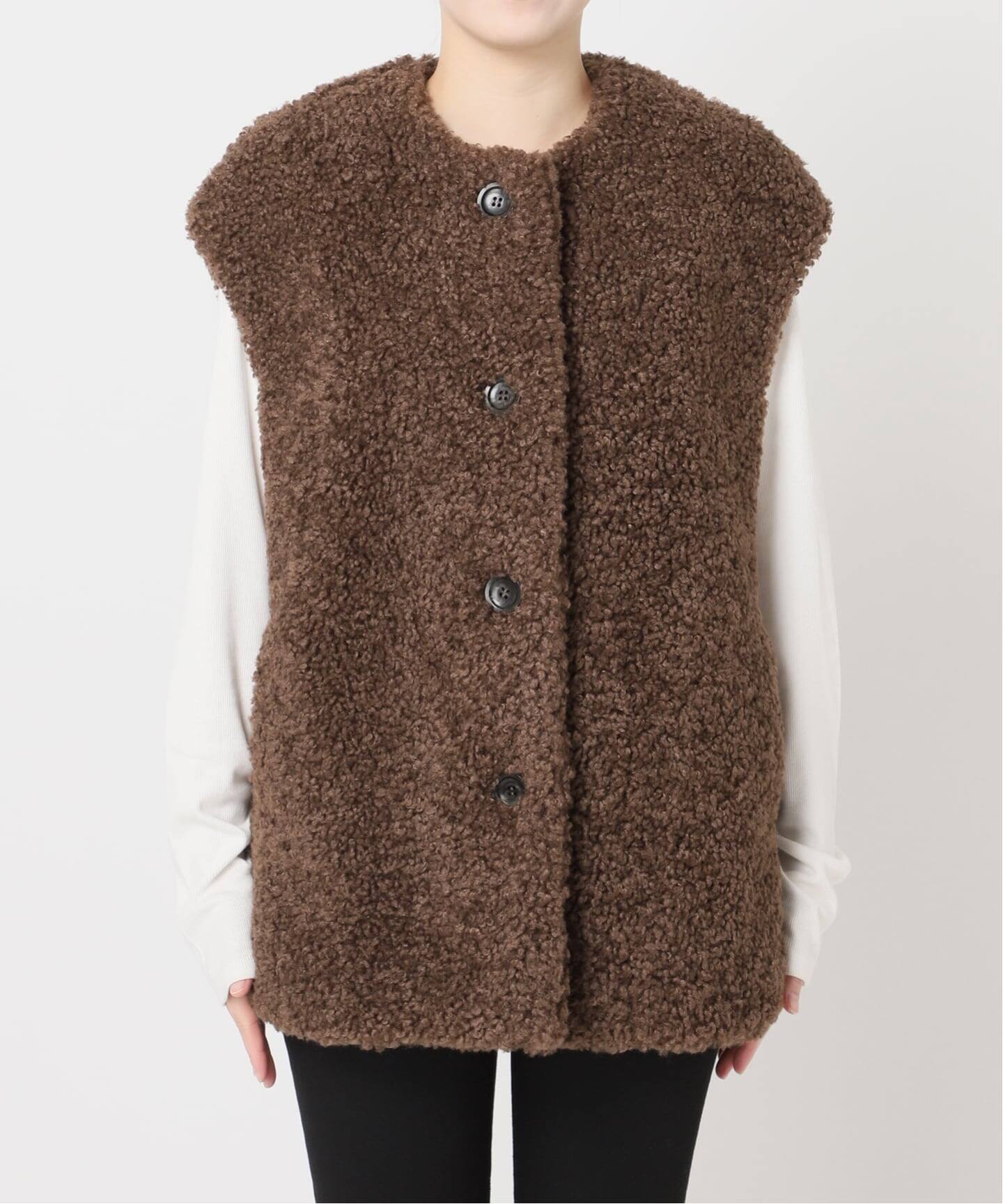 ジャーナルスタンダード（JOURNAL STANDARD）/Sheep Like Fur クルーネックベスト Sheep Like Fur クルーネックベスト（ベスト）｜JOURNAL STANDARD