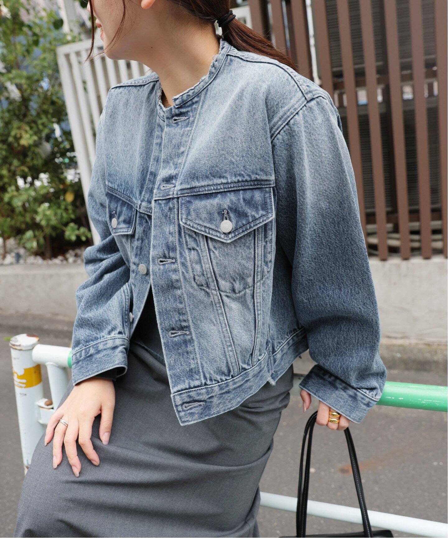 クルーネックボクシーデニムジャケット（デニムジャケット）｜JOURNAL 