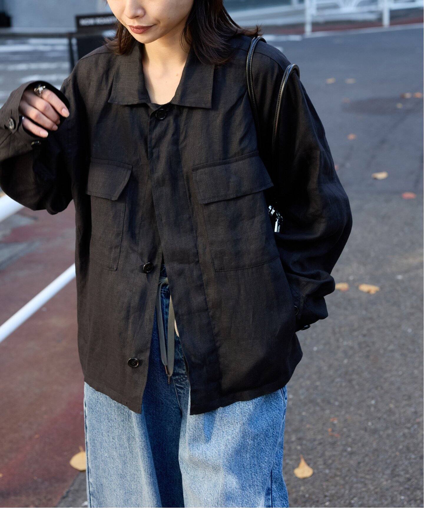 【新品級】25SS JOURNAL STANDARD リネンミリタリージャケット 追加3》リネンミリタリージャケット（ミリタリー）｜JOURNAL STANDARD