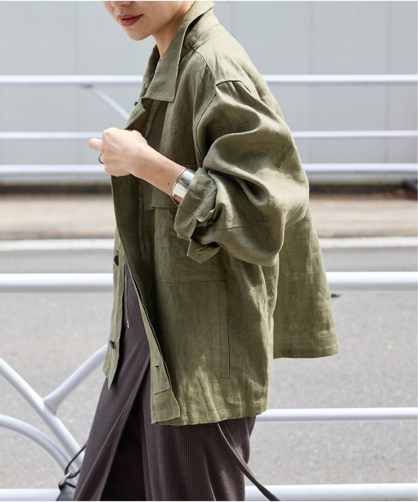 追加3》リネンミリタリージャケット（ミリタリー）｜JOURNAL STANDARD