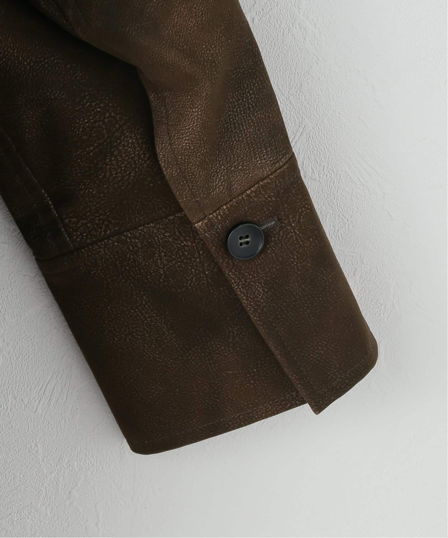 フロックフェイクレザーカバーオール（カバーオール）｜JOURNAL