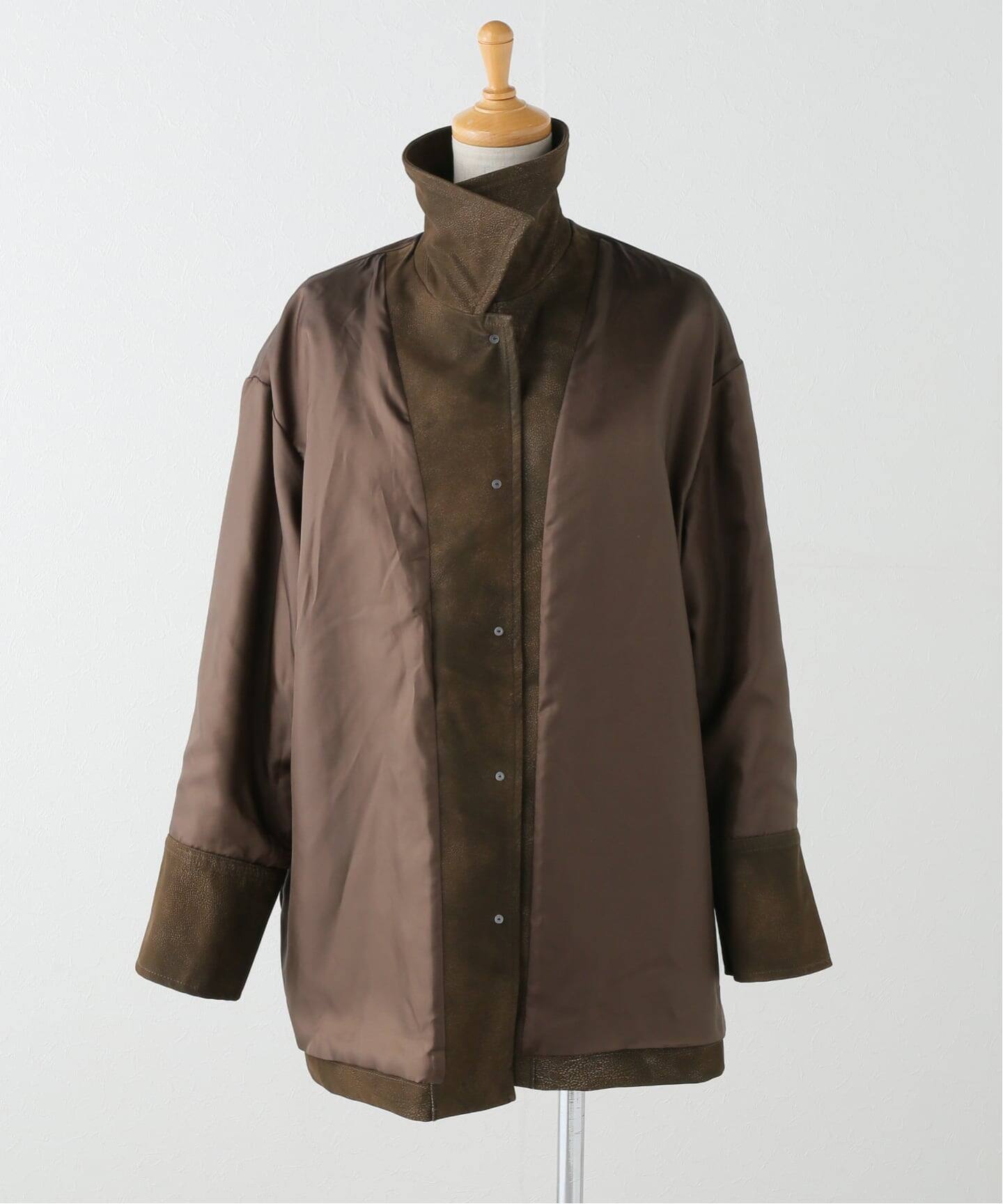 フロックフェイクレザーカバーオール（カバーオール）｜JOURNAL