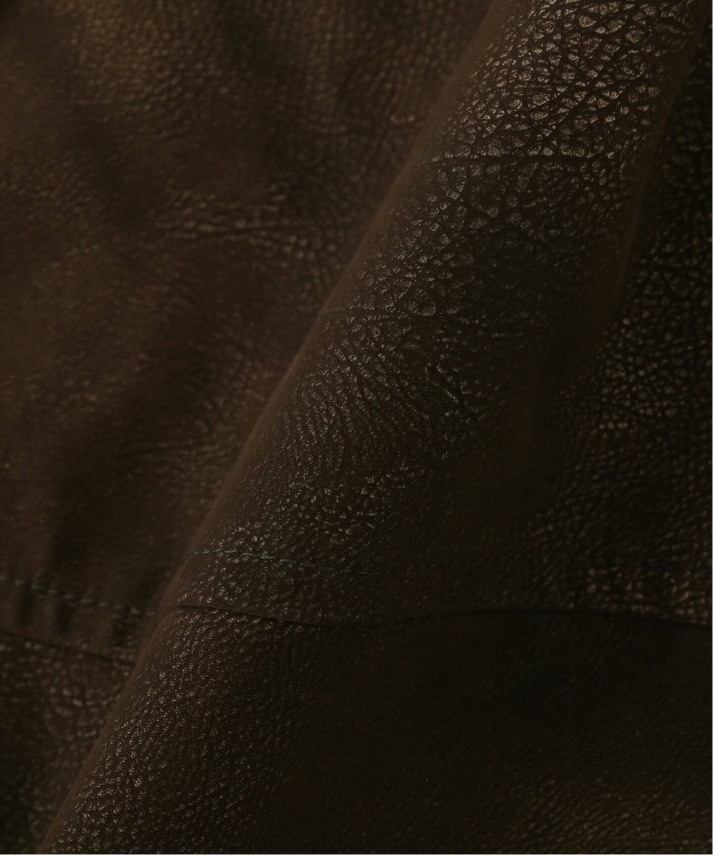 フロックフェイクレザーカバーオール（カバーオール）｜JOURNAL