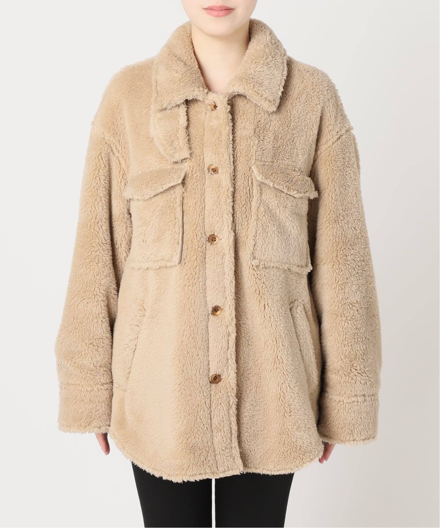 JOURNAL STANDARD ECOPELソフトフリースCPO ベージュ ECOPELソフトフリースCPO（ボア・フリース）｜JOURNAL STANDARD