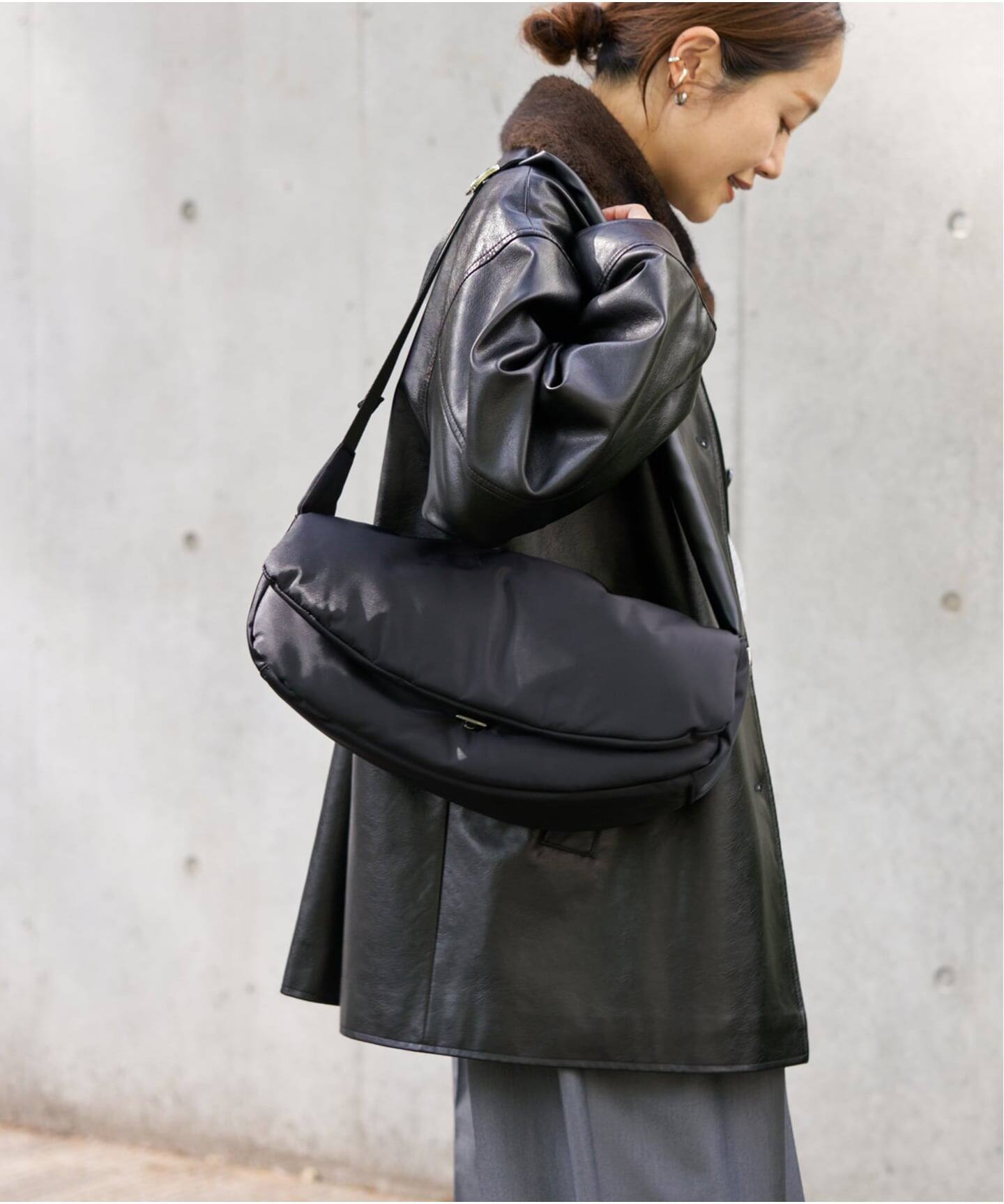 追加2》ウォッシャブルフェイクレザーファー襟付カバーオール（レザー