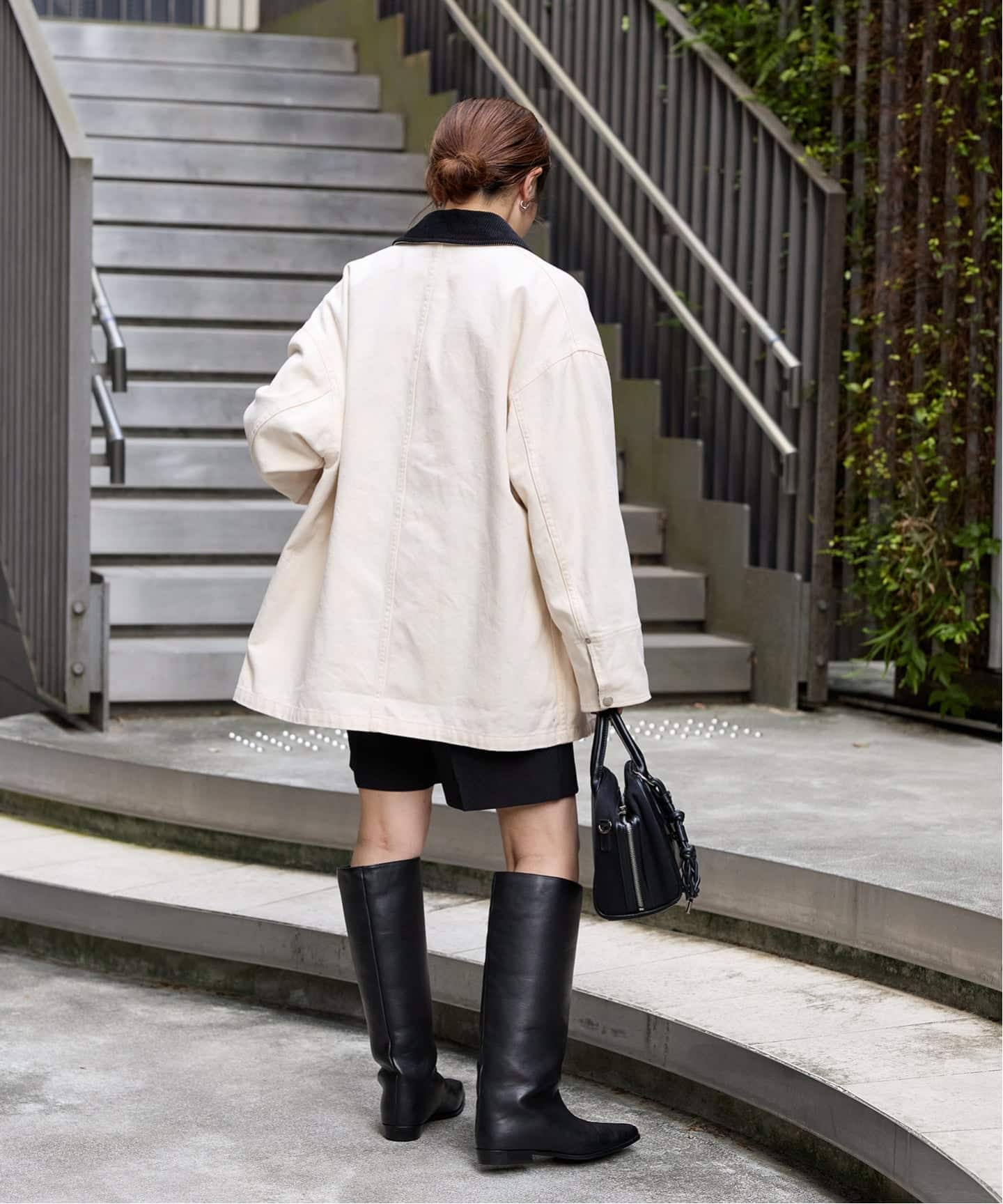 JOURNAL STANDARD ホワイト ブルゾン JOURNAL STANDARD（ジャーナルスタンダード） カバーオール ダック