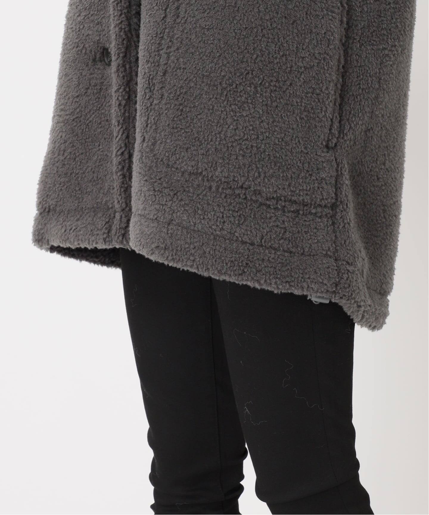 エコファーショートジャケット 楽天市場】レディース エコファー襟 ジャケット ショート 4色 ボア襟