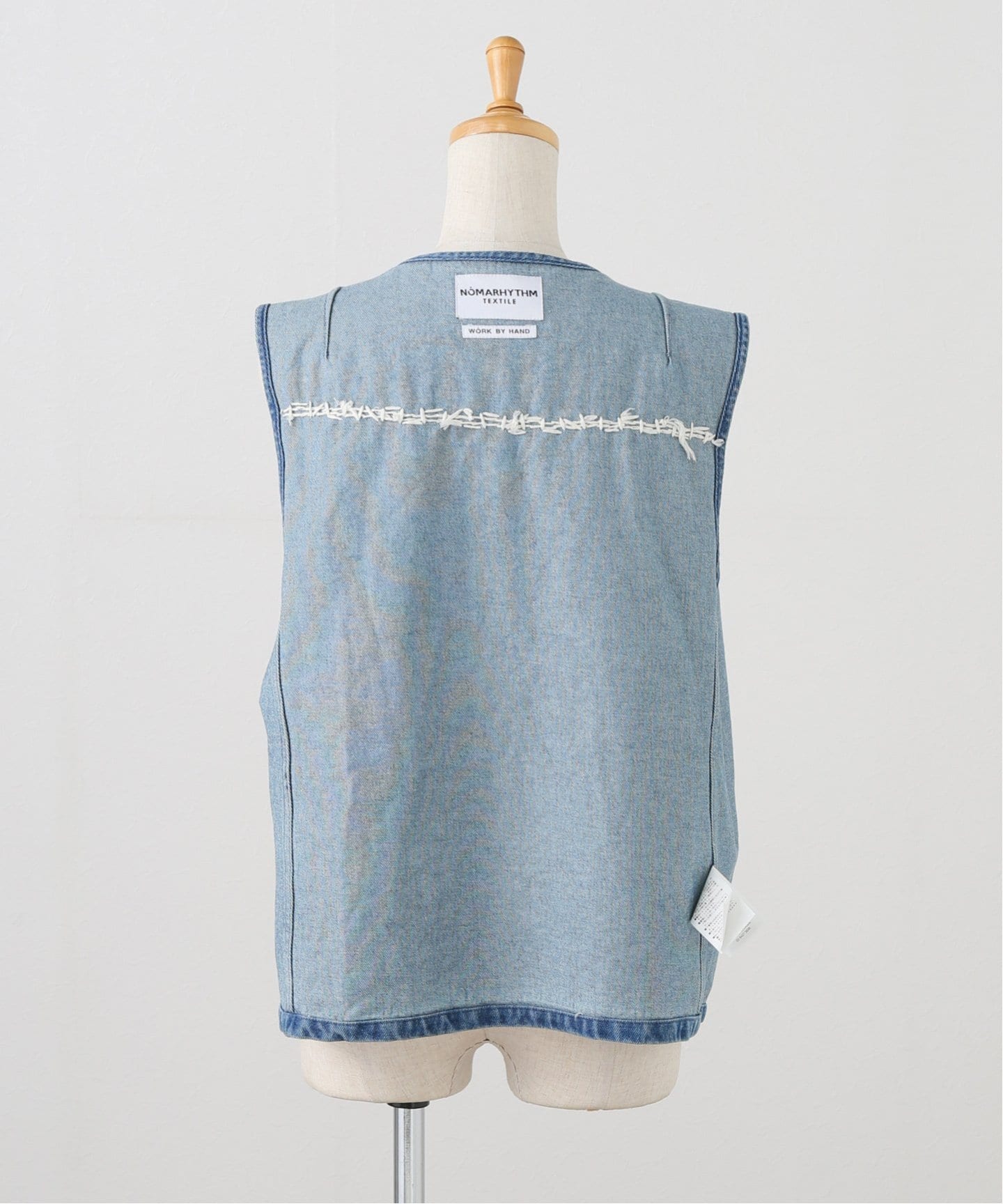 トップス NOMA t.d. Parm Tree Hand Embroidery Vest NOMA t.d. / ノーマティーディー】Parm Tree Hand Embroidery
