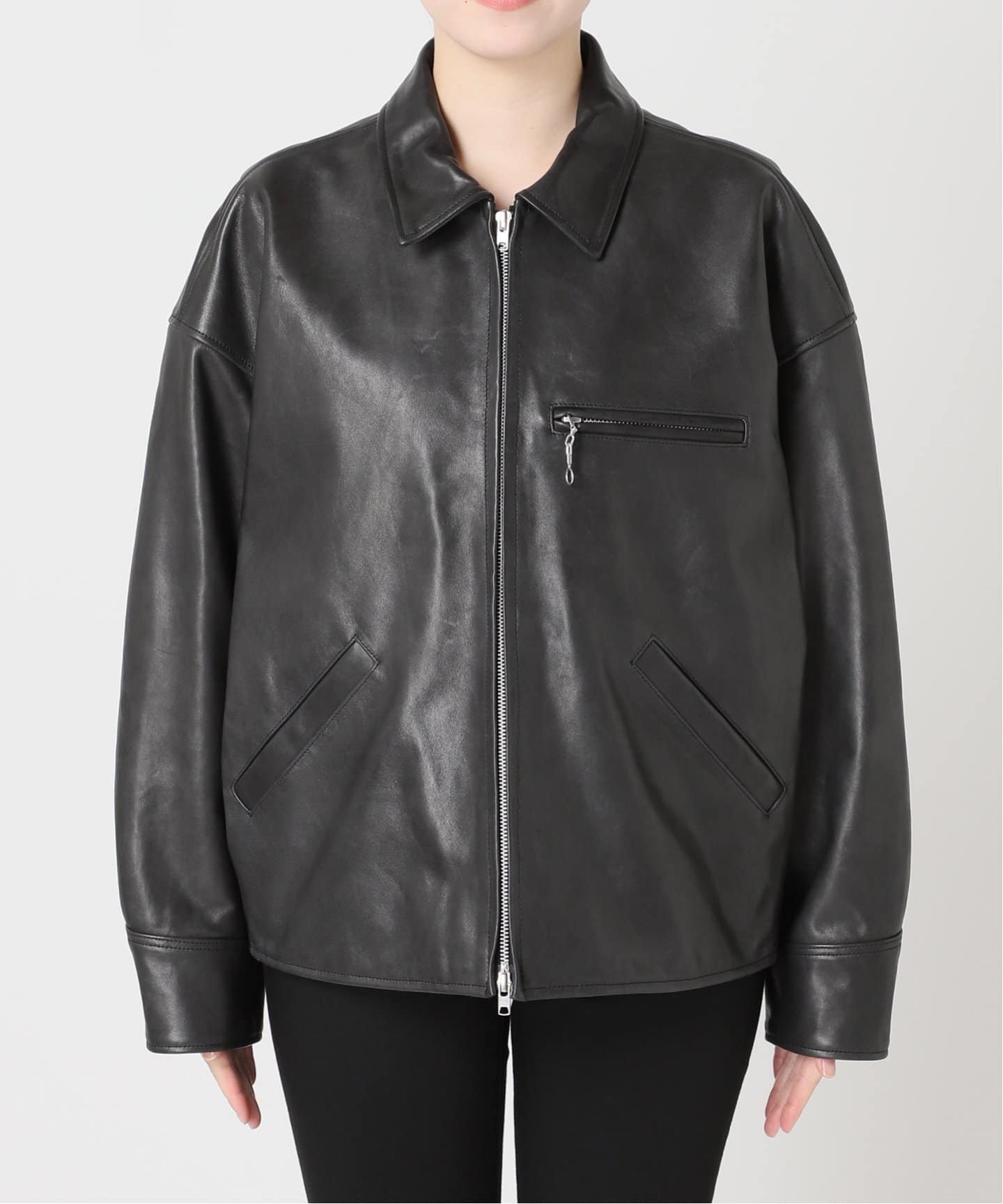 予約》別注【Schott/ショット】LEATHER TRACKER JACKET SMU