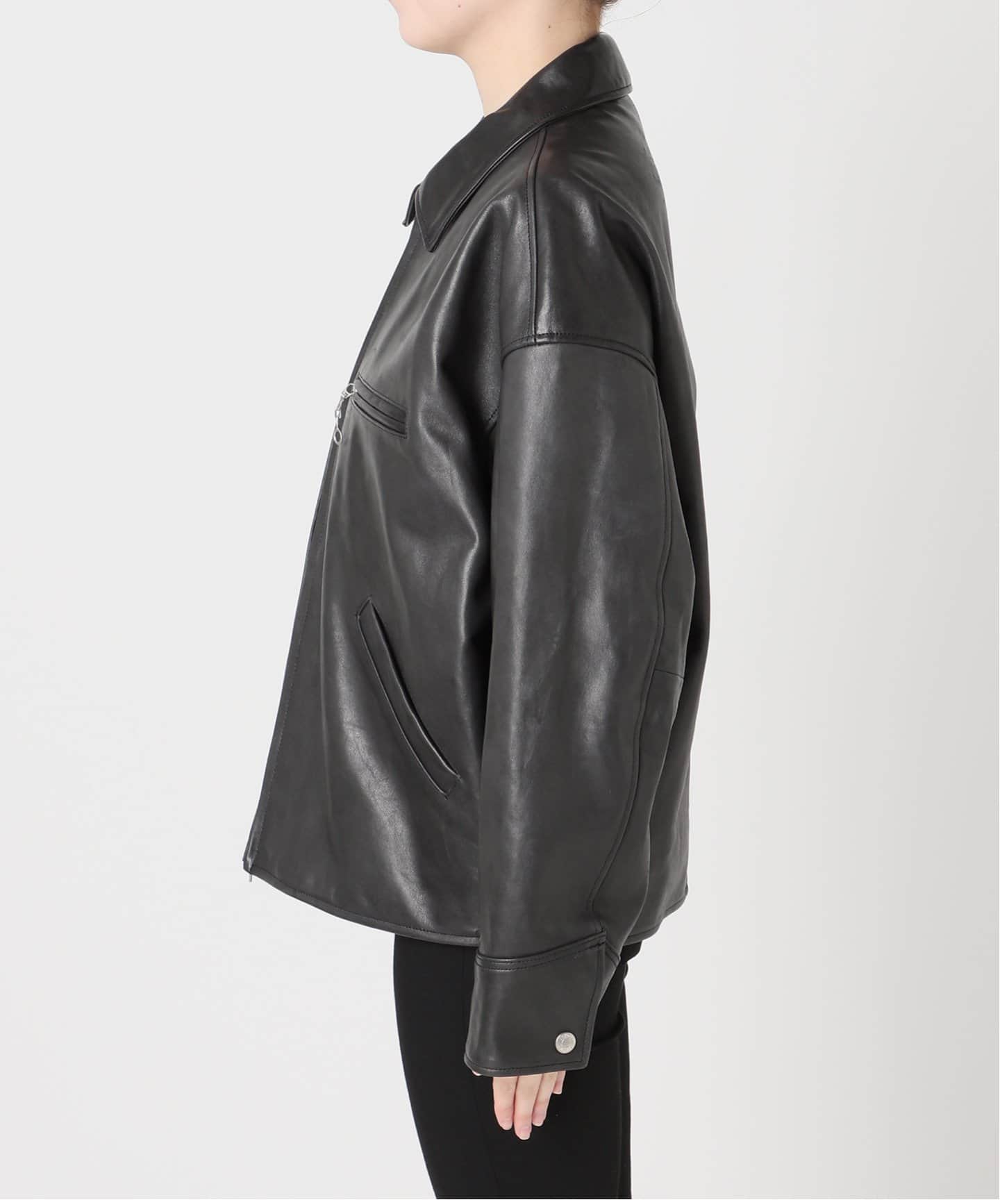 別注【Schott/ショット】LEATHER TRACKER JACKET SMU（レザー