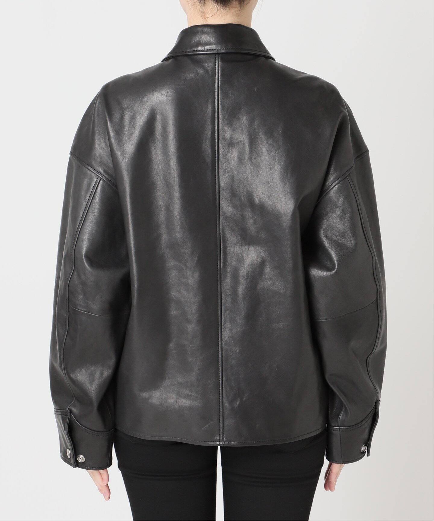別注【Schott/ショット】LEATHER TRACKER JACKET SMU（レザー