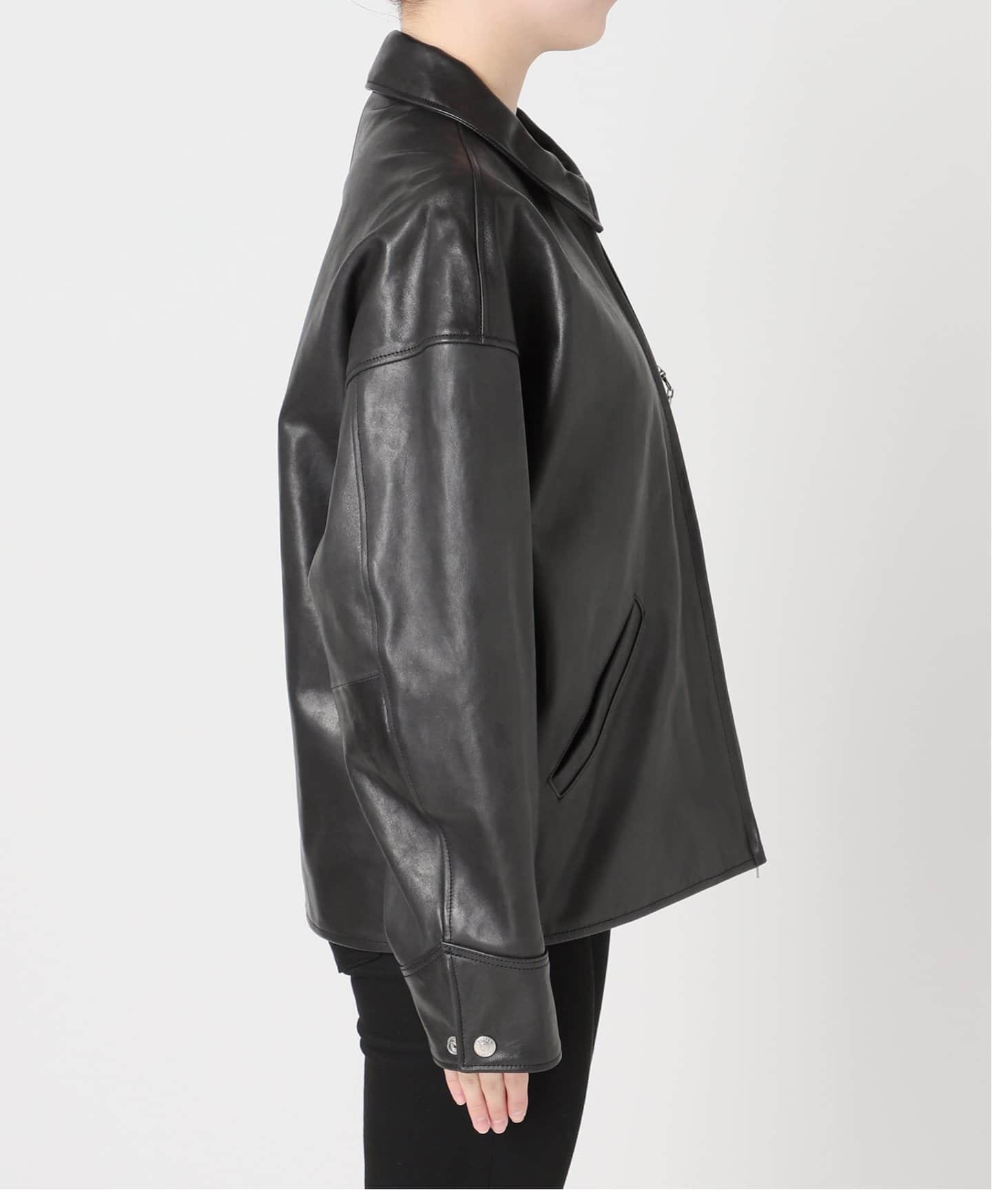 別注【Schott/ショット】LEATHER TRACKER JACKET SMU（レザー