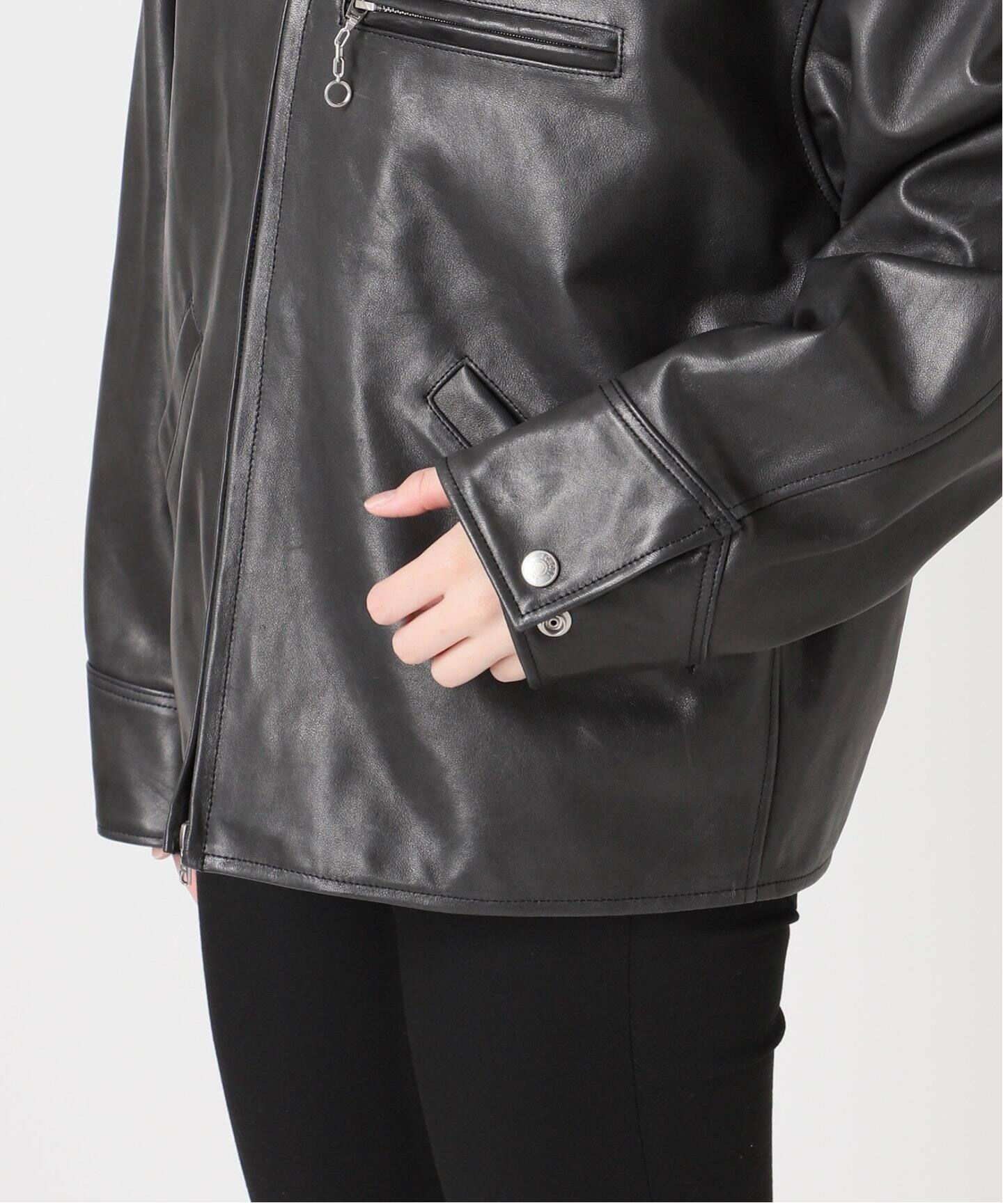 予約》別注【Schott/ショット】LEATHER TRACKER JACKET SMU