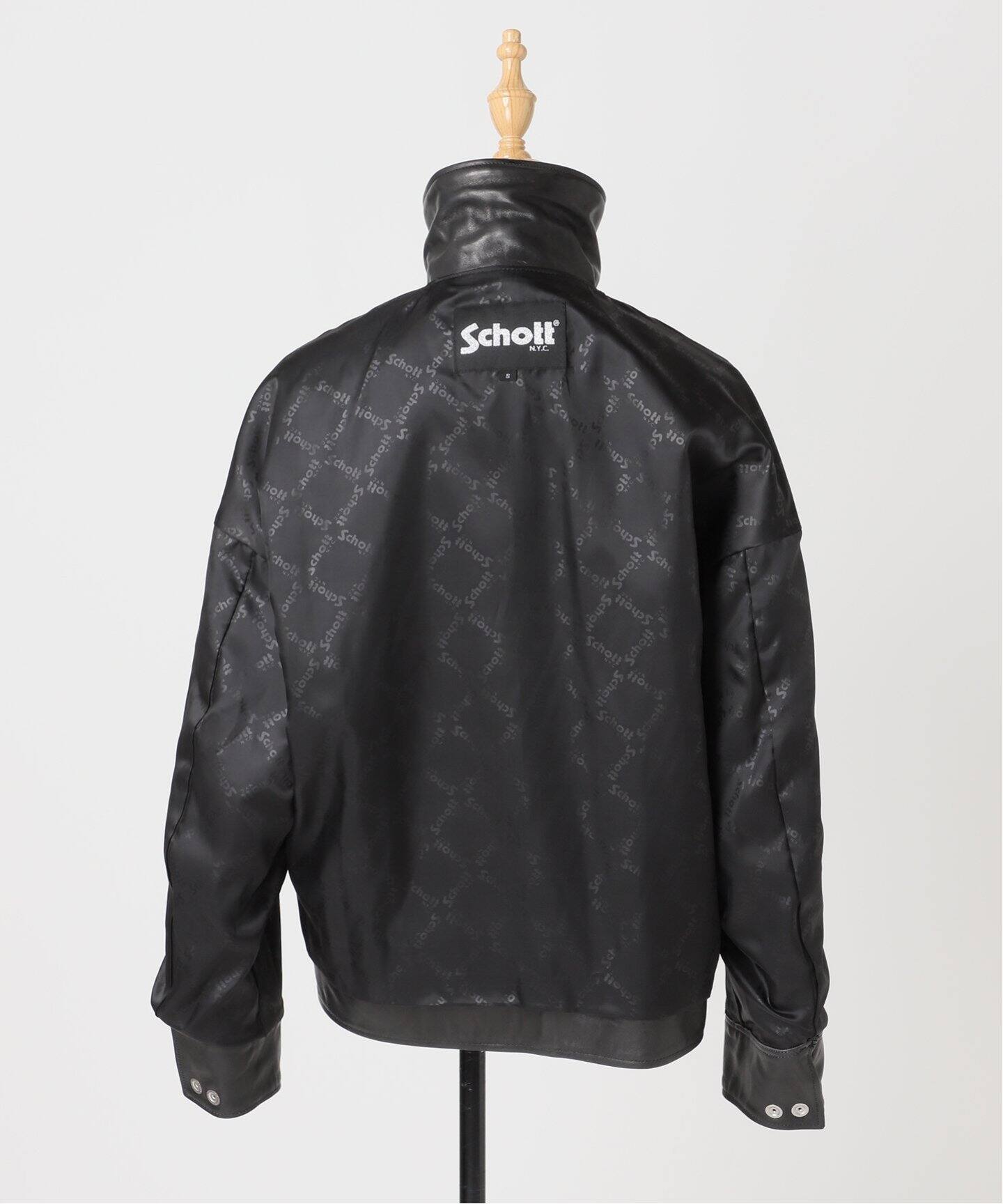 別注【Schott/ショット】LEATHER TRACKER JACKET SMU（レザー
