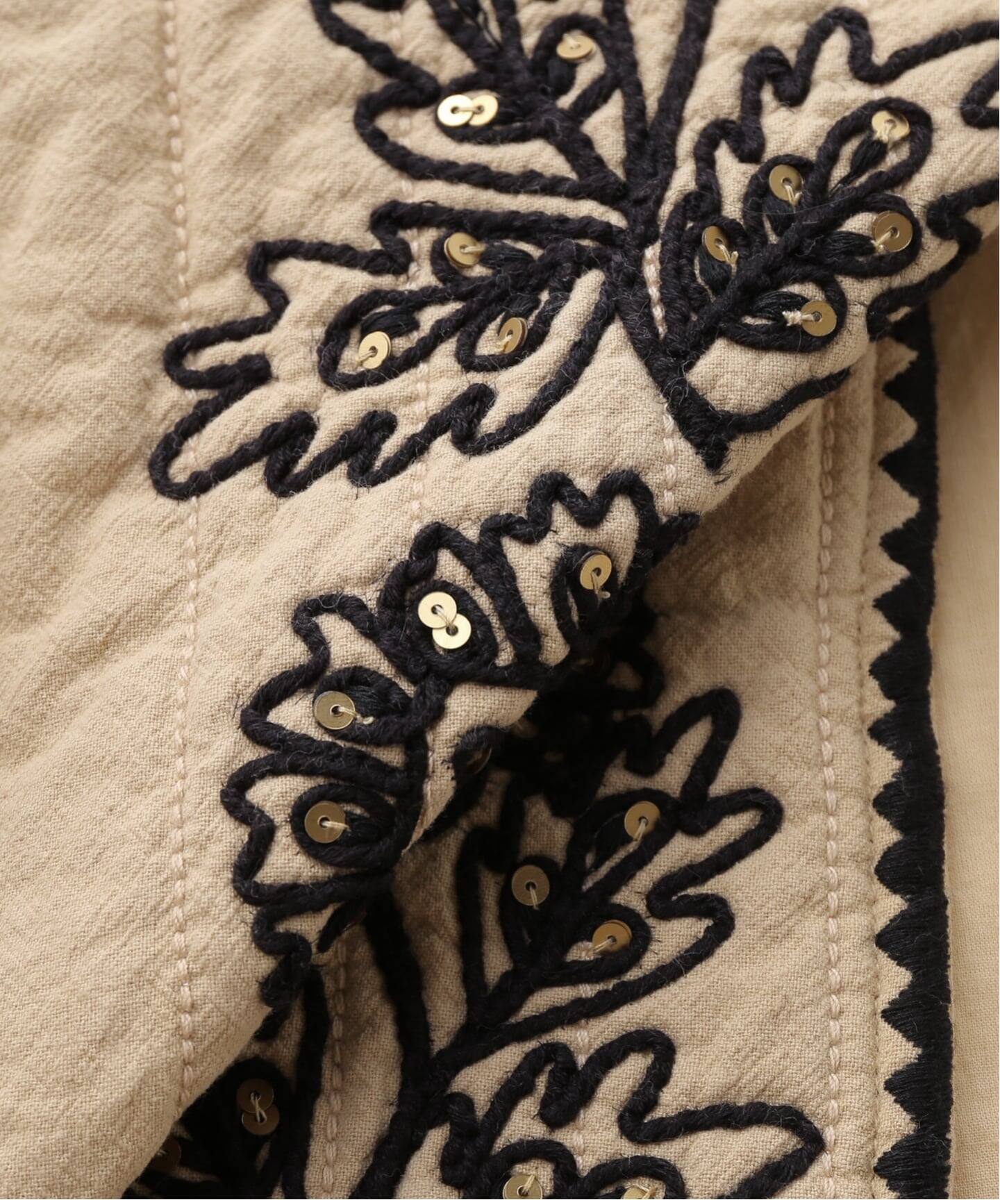 SARA MALLIKA/サラマリカ】COTTON DORI EMBROIDERY VEST（ベスト