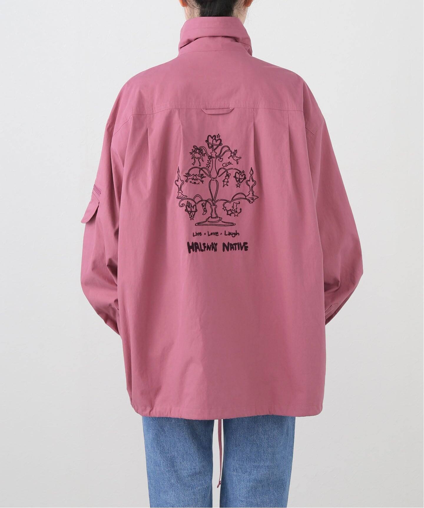 【再値下げ】OHGAフラワージャケットピンク 再値下げ】OHGAフラワージャケットピンク 9月いっぱい最終値下げ