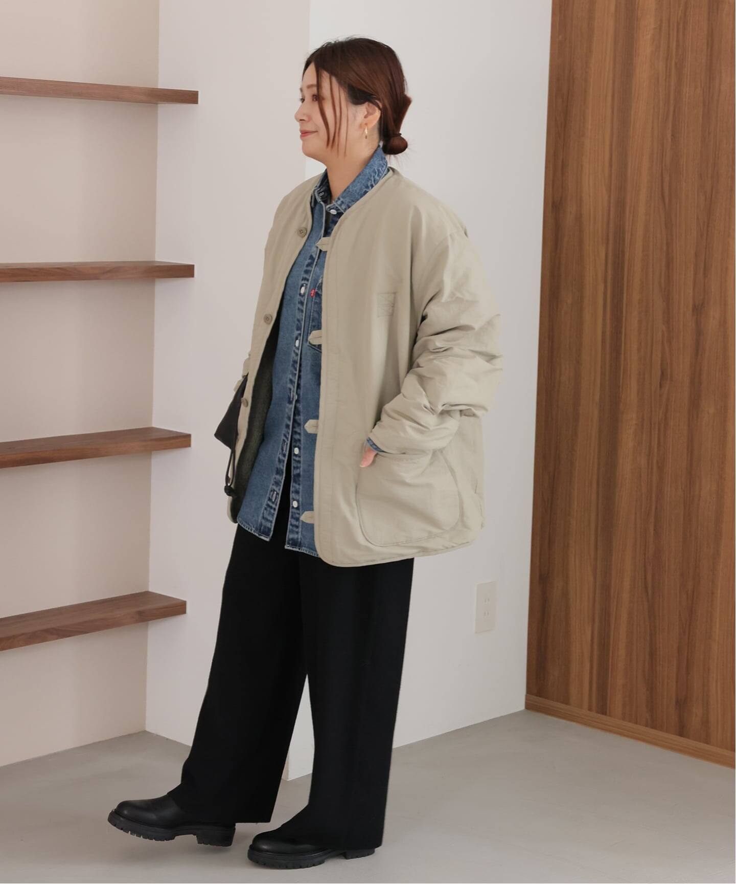 別注【ARMY TWILL/アーミーツイル】Cotton Nylon Reversible（ボア