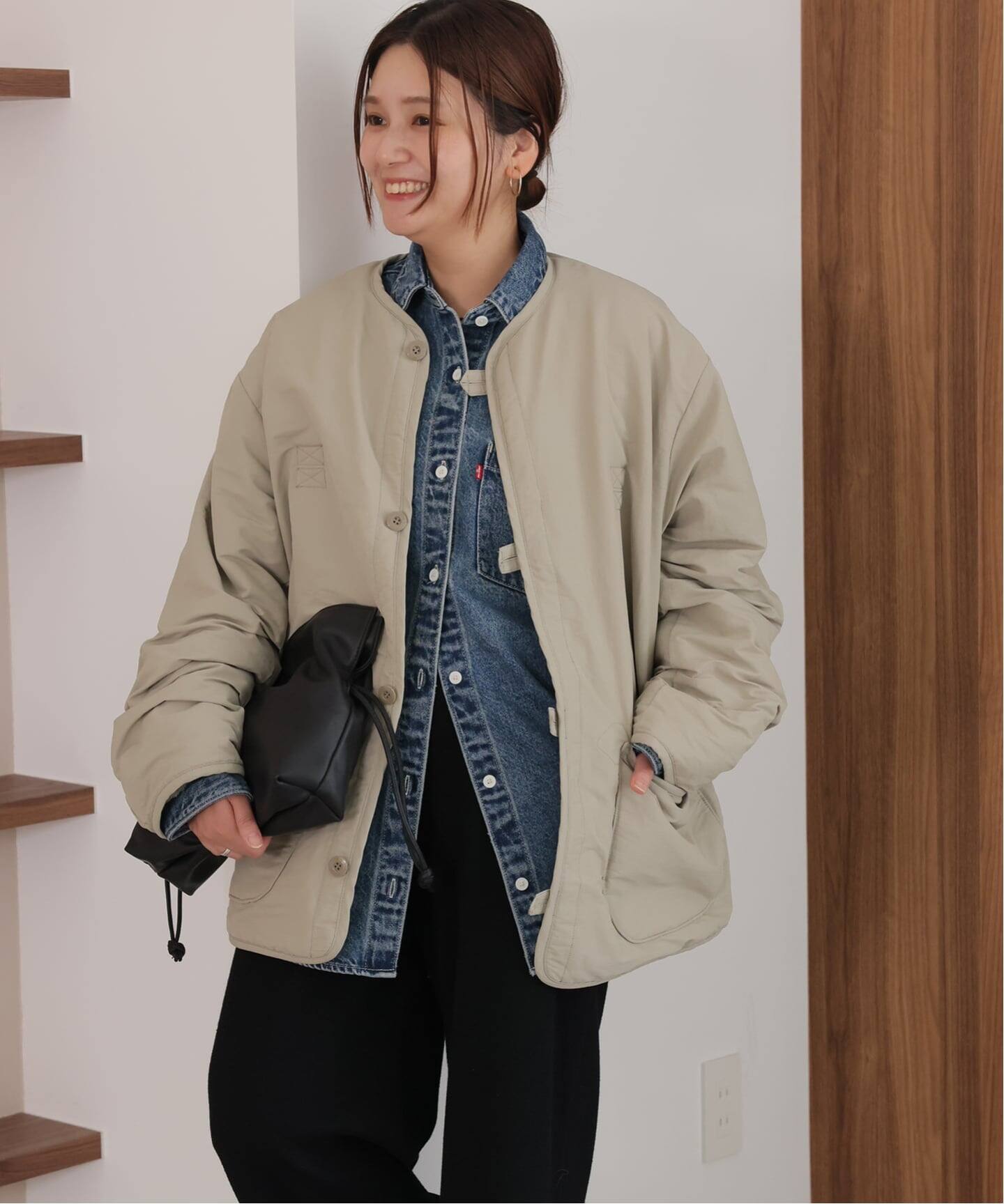 別注【ARMY TWILL/アーミーツイル】Cotton Nylon Reversible（ボア