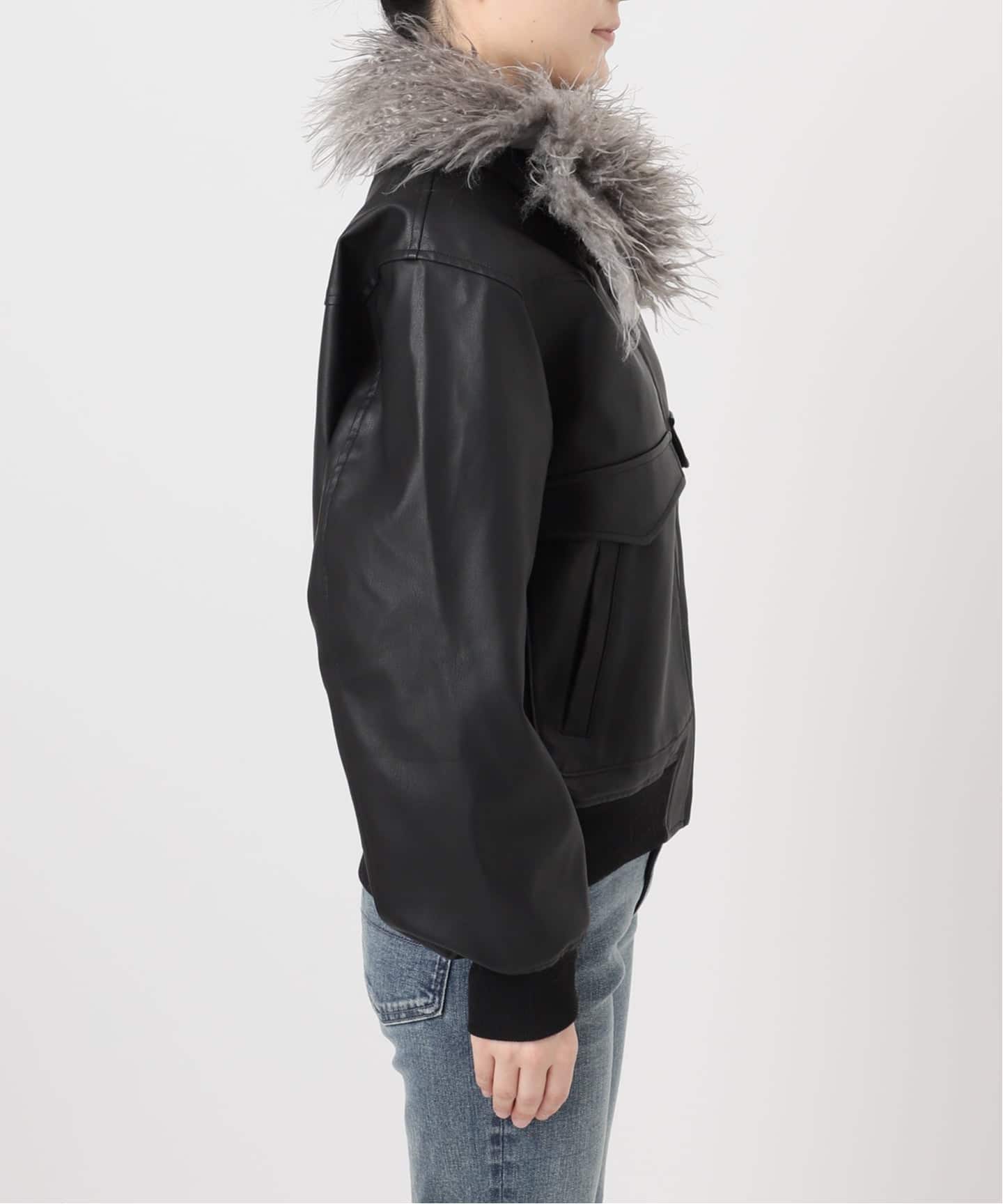 JAURNAL STANDARD ボリュームファージャケット Fur jacket Journal standard