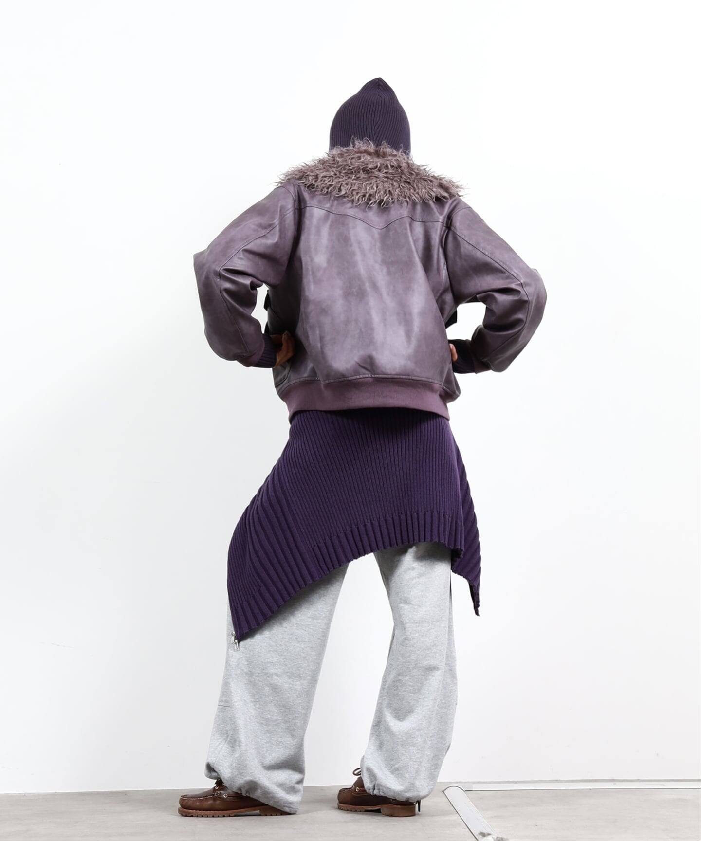 oriens 2way ファージャケット パープル 2way ファージャケット