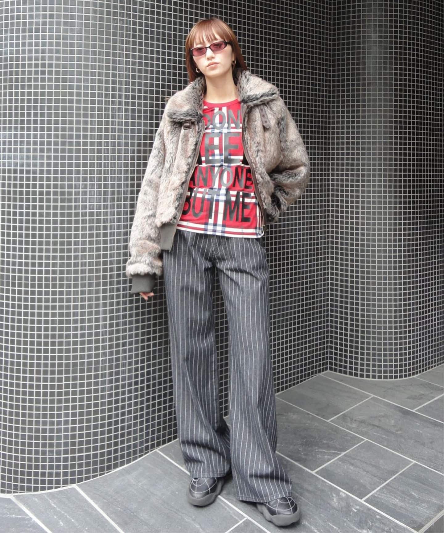 Orians ブラウン ファー ボンバージャケット フェイクファーブルゾン（その他ブルゾン／アウター）｜Oriens JOURNAL