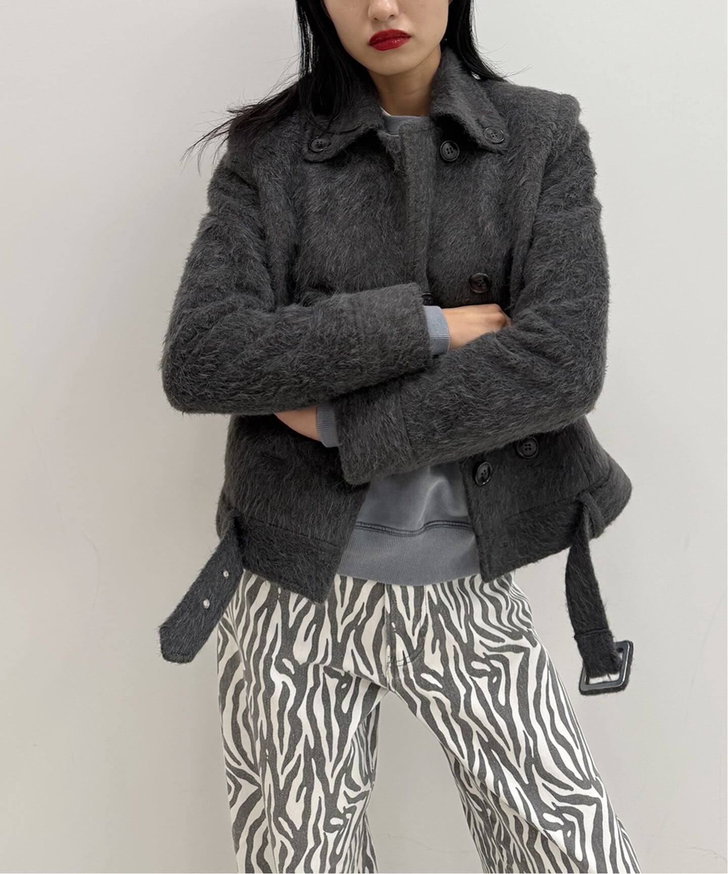 Oriens JOURNAL STANDARD シャギージャケット　キャメル Oriens JOURNAL STANDARD｜シャギージャケット | Rakuten Fashion(楽天