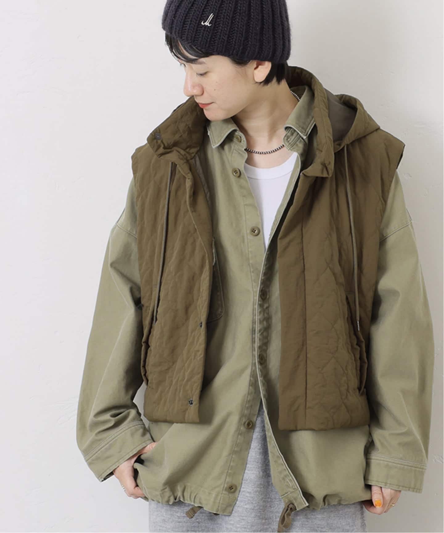 journal standard luxe ／タフタナカワタ スタンドベスト journal standard luxe ／タフタナカワタ スタンドベスト