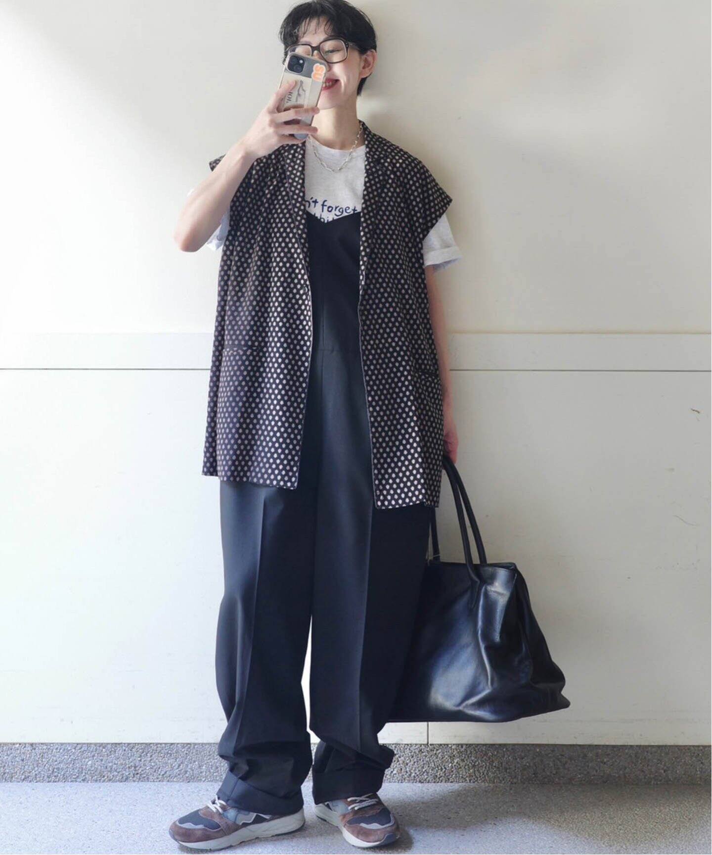 ジャーナルスタンダードラックス　コットンベスト　ブラック JOURNAL STANDARD LUXE（ジャーナルスタンダード ラックス
