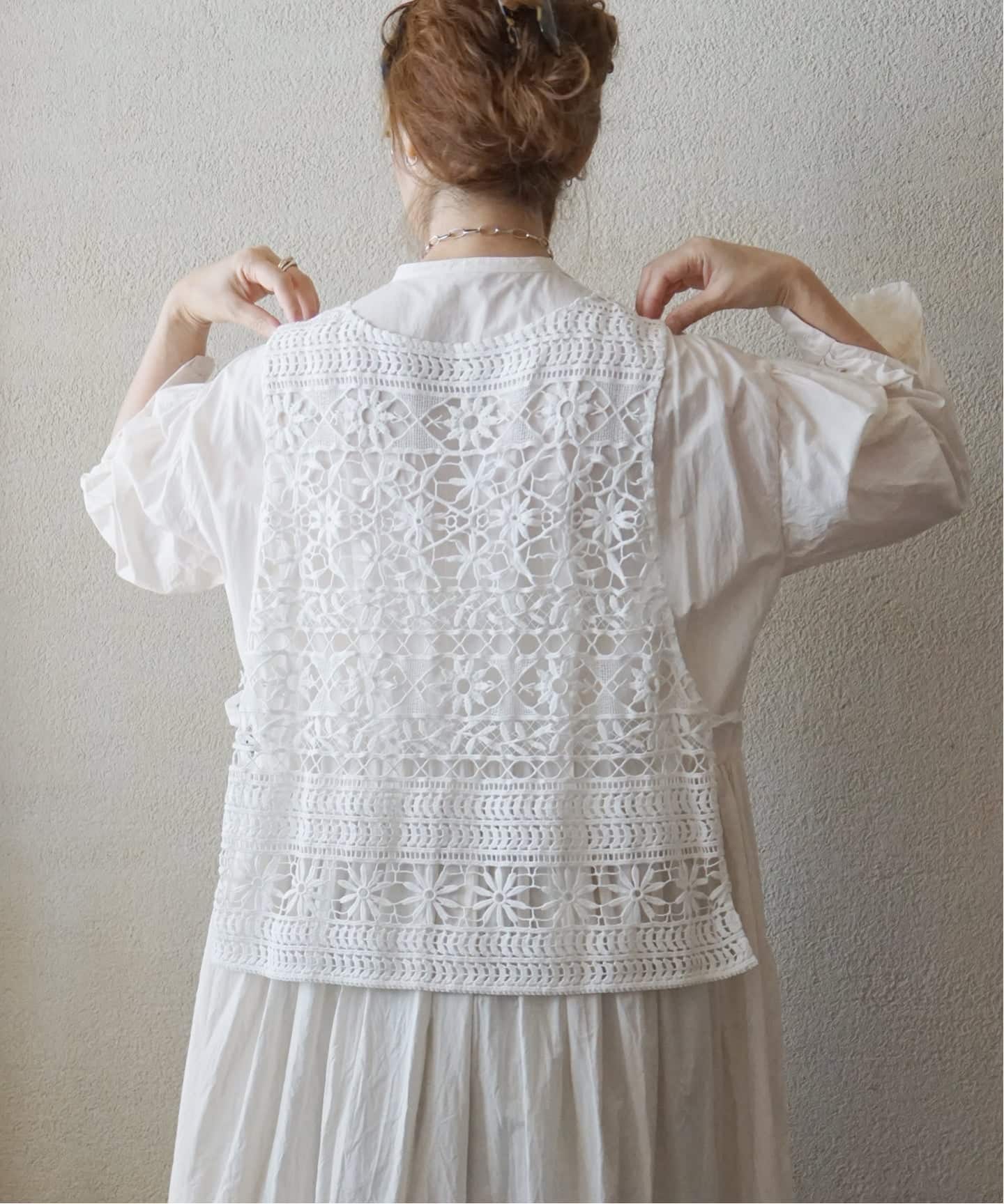 ［Kaolin］新品未使用　ジャーナルスタンダード luxe レースベスト journal standard luxe｜《予約》コットンレースベスト