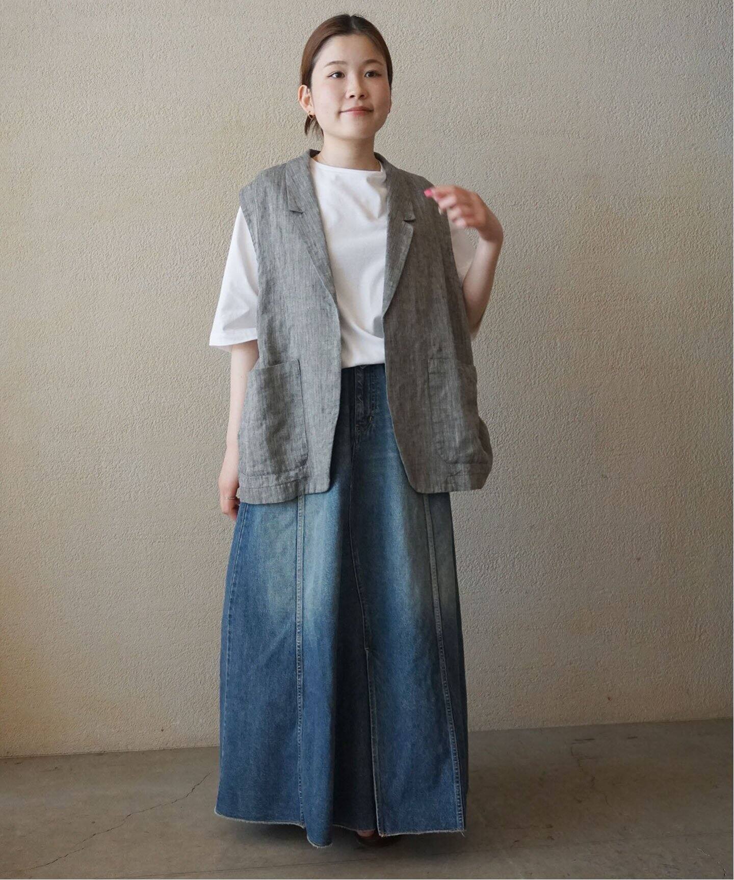 リネンヘリン ガウンベスト（ベスト）｜journal standard luxe