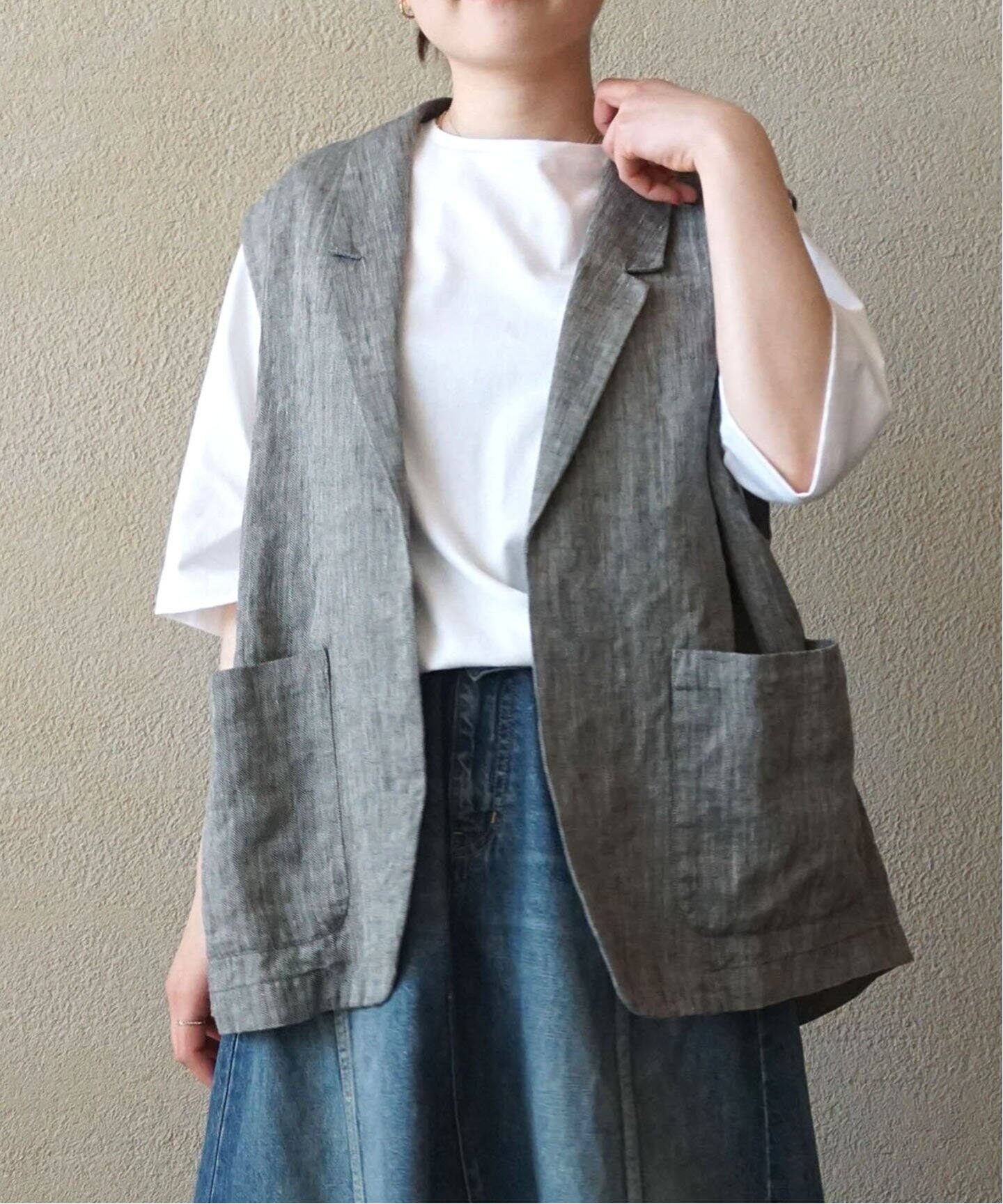 journal standard luxeリネンコットンギャバジン ベスト journal standard luxe｜リネンヘリン ガウンベスト | Rakuten